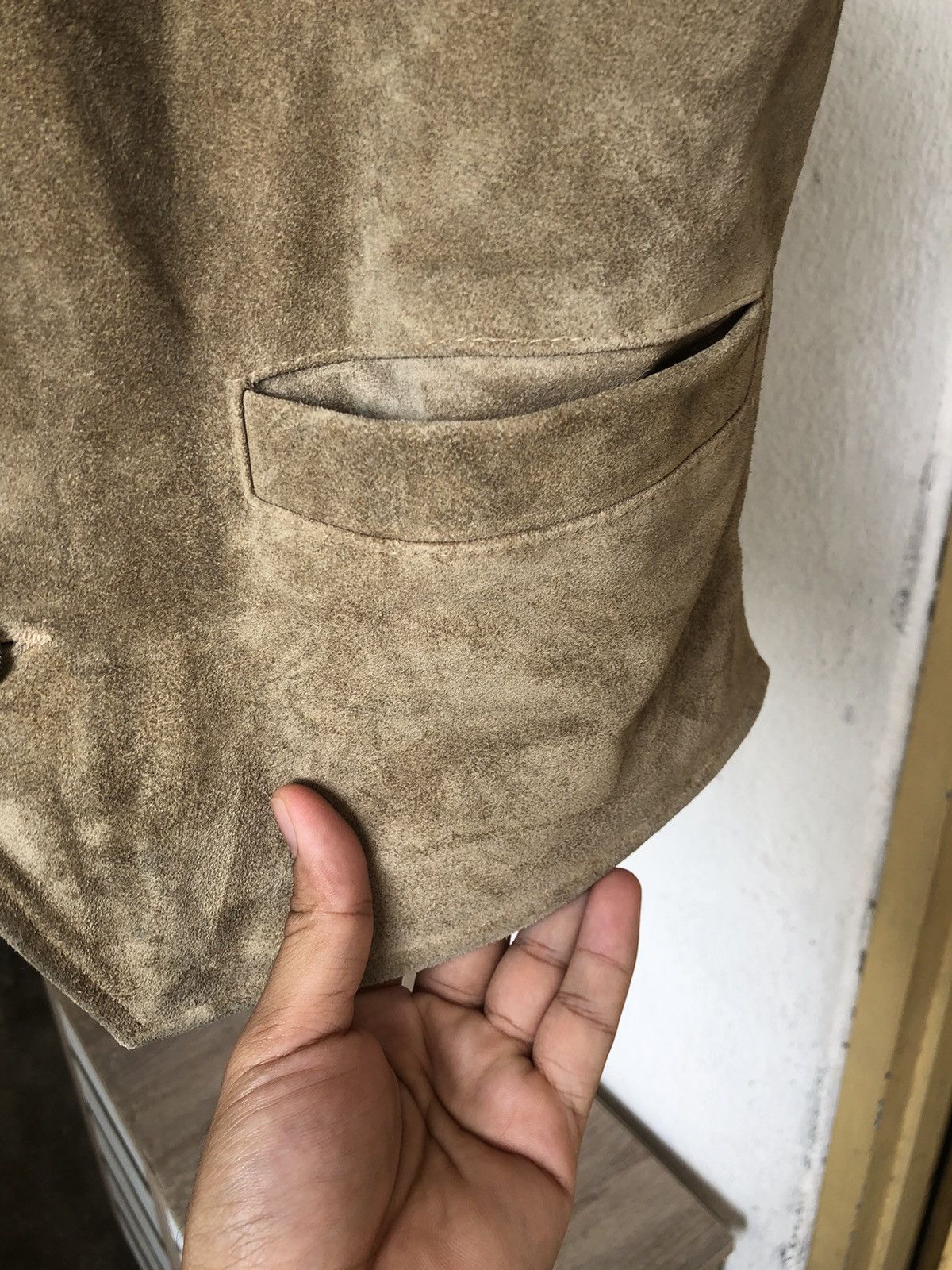 Vintage Vintage Hidesign Suede Leather Vest Jacket Size US S / EU 44-46 / 1 - 6 Thumbnail
