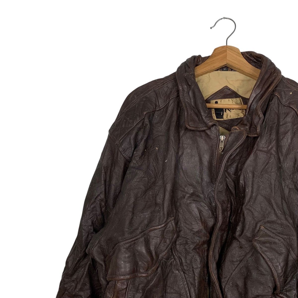 Japanese Brand Japanese Brand Rage Military Leather Jacket Size US L / EU 52-54 / 3 - 6 Thumbnail