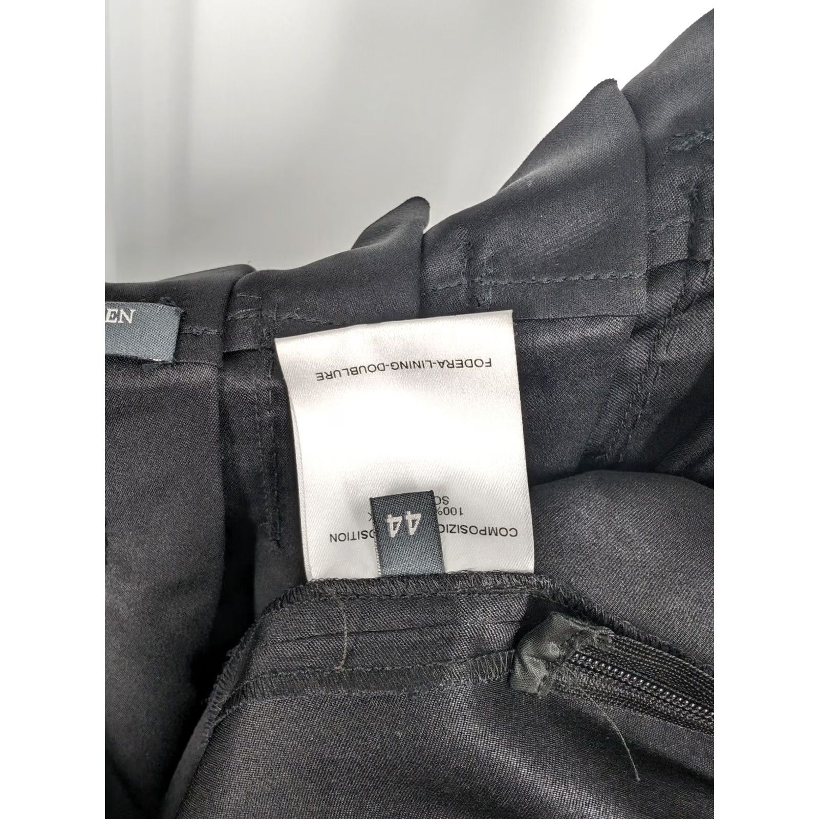 Alexander McQueen VINTAGE Alexander McQueen Skirt Women 44 Black Silk Satin Pleated Belted Knee Length Italy Size 30" / US 8 / IT 44 - 7 Thumbnail