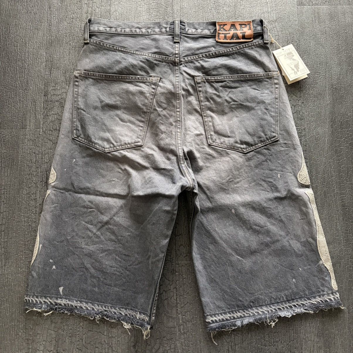 Kapital ✅Kapital bone denim shorts stk 34inch Size US 34 / EU 50 - 2 Thumbnail