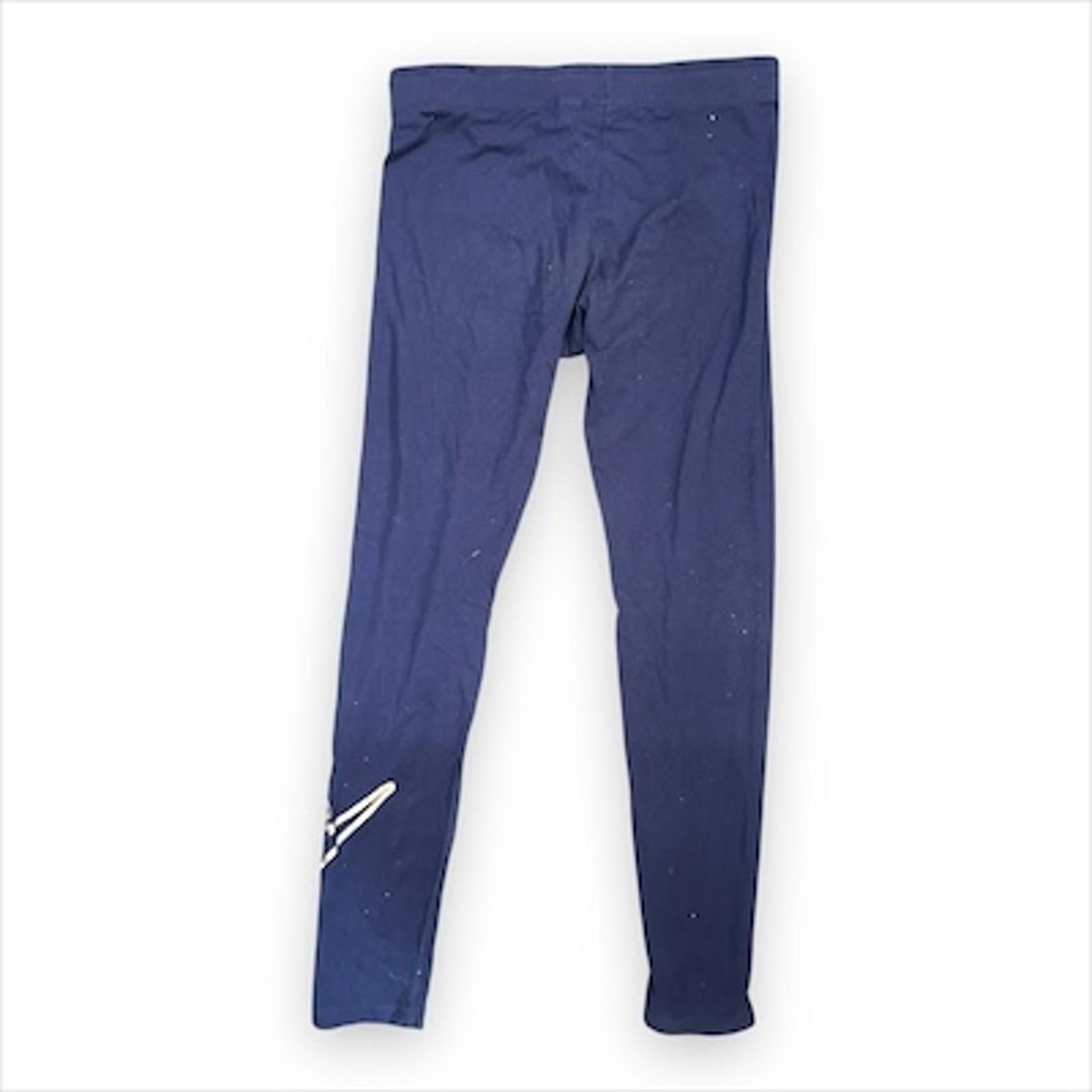 Nike Nike Girls Youth-Large Blue Skinny Fit Leggings (G27) Size ONE SIZE - 2 Thumbnail
