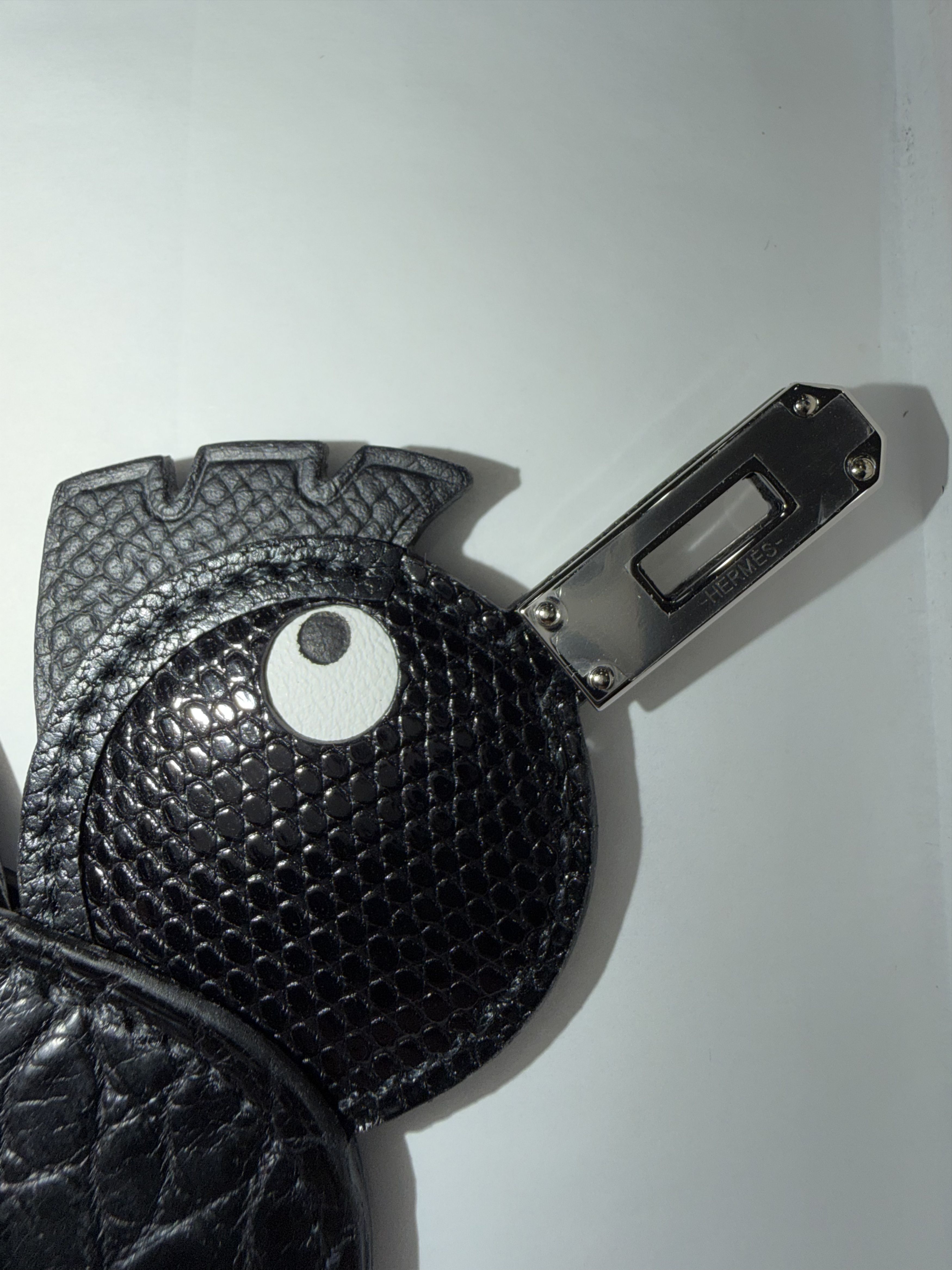 Hermes Hermes Birdy Birdie Matte Alligator Lizard Chevre Bag Charm Size ONE SIZE - 8 Thumbnail