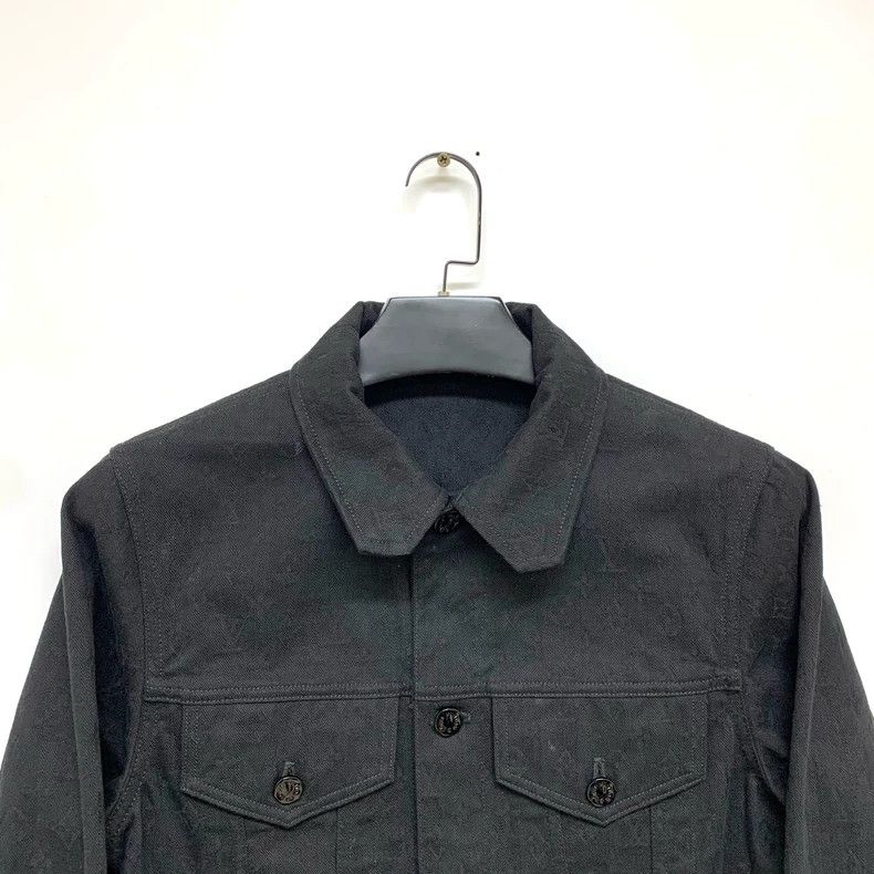 Louis Vuitton LOUIS VUITTON Black denim jacket with full dark stripes jac Size US S / EU 44-46 / 1 - 2 Thumbnail