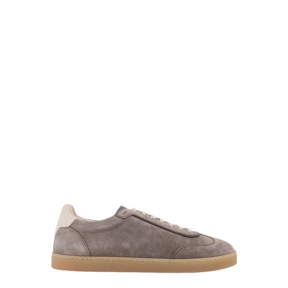 BRUNELLO CUCINELLI $1200 Fog Suede Sneakers New & Authentic