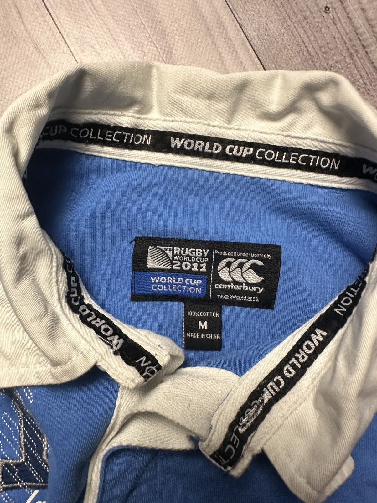 Vintage Vintage New Zealand rugby jersey size M blue logo Size US M / EU 48-50 / 2 - 5 Thumbnail