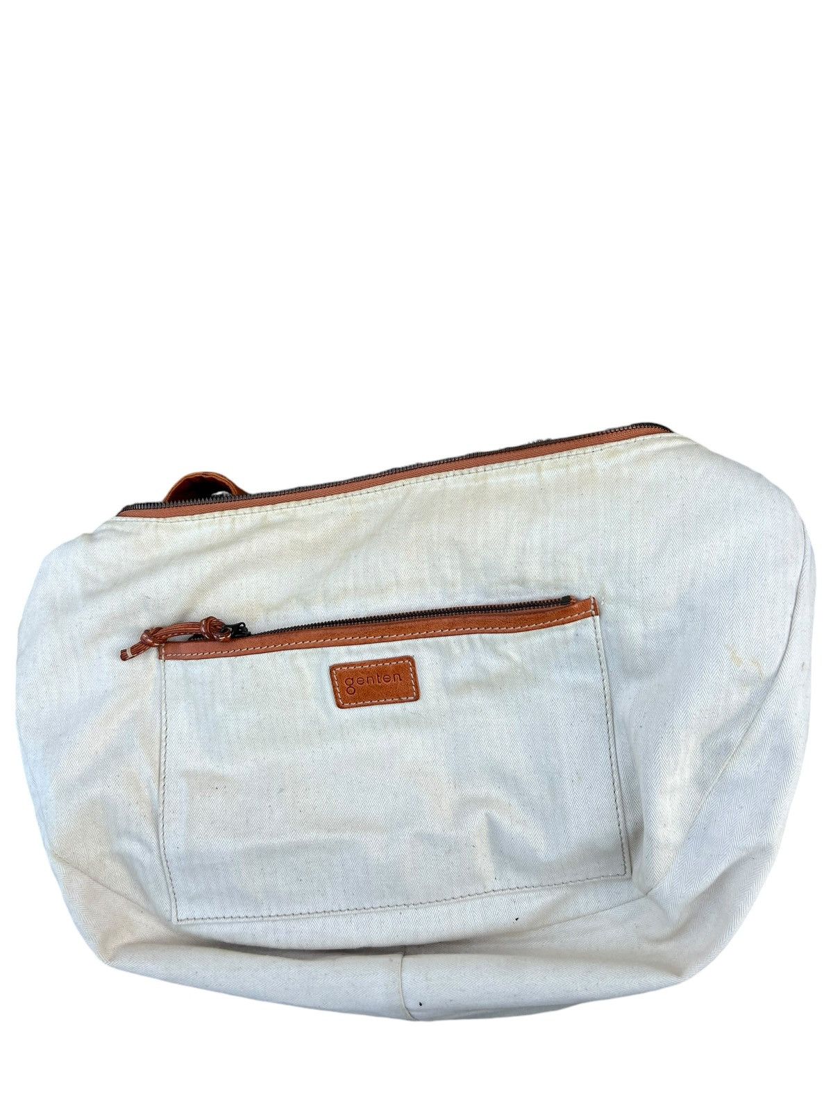 Leather Genten Japan Fade Patina Leather Bag Banana Size ONE SIZE - 22 Thumbnail