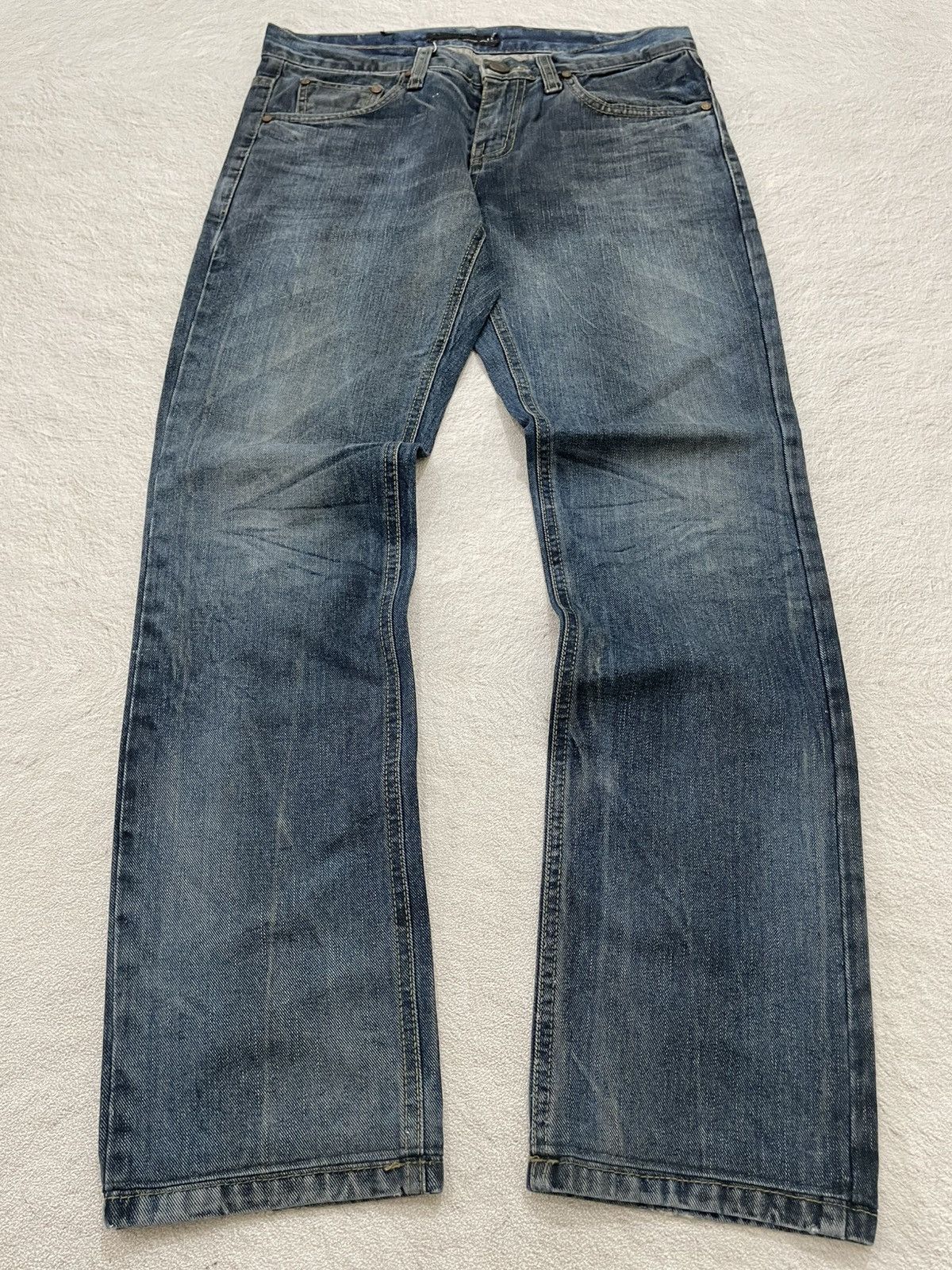 Japanese Brand 2000s Example Basic Denim Mudwash Y2K Size US 30 / EU 46 - 1 Thumbnail