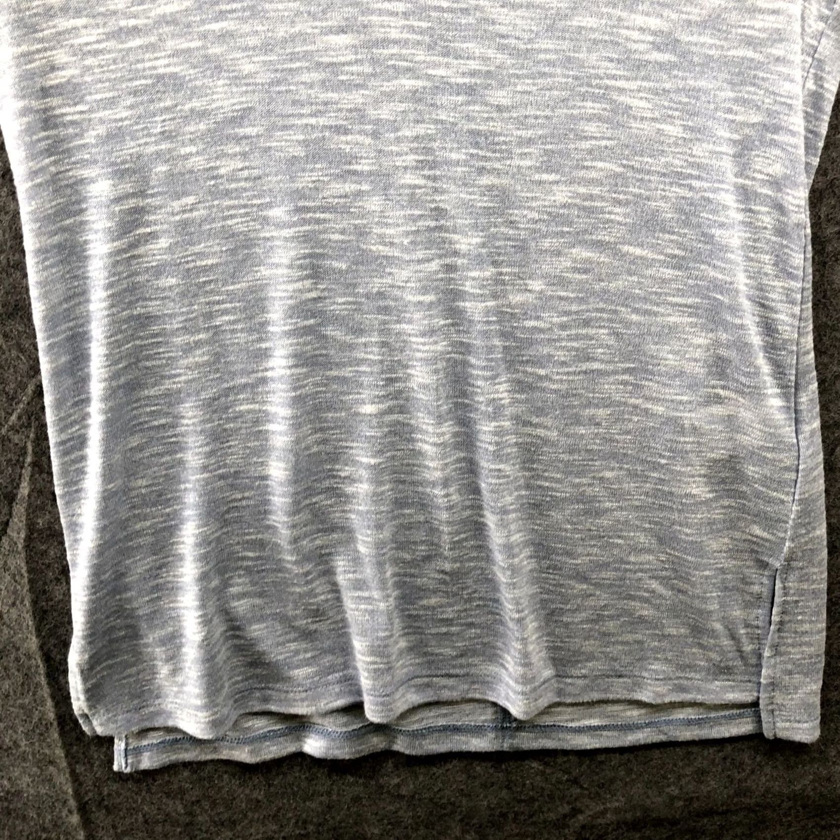 Express Express Knit T Shirt Womens S Blue Heather Short Sleeve Round Neck Pullover Casual Knit Size S / US 4 / IT 40 - 4 Thumbnail