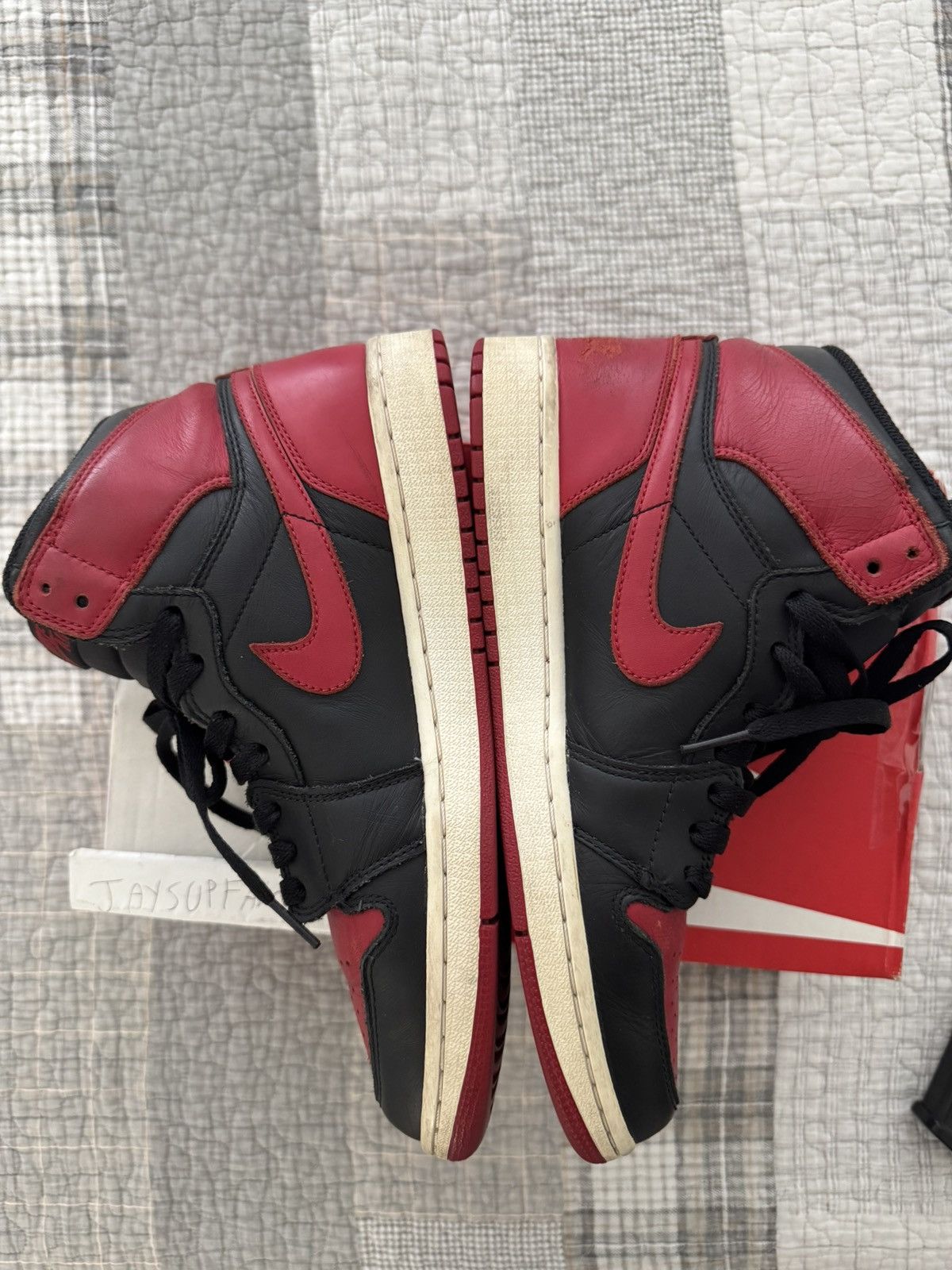 Jordan Brand Air Jordan 1 Retro High OG "Bred 2013" 8.5 Size US 8.5 / EU 41-42 - 7 Thumbnail