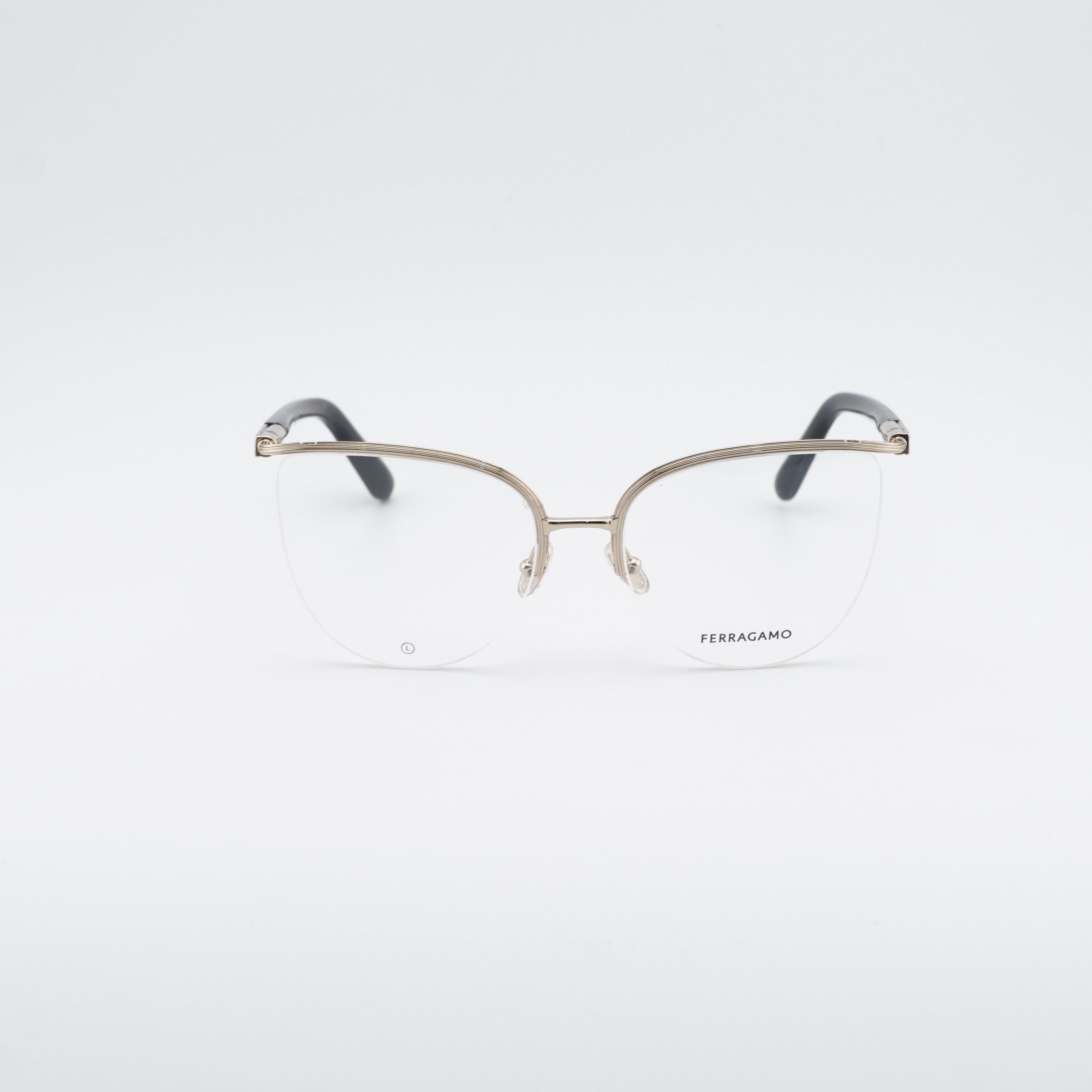 Salvatore Ferragamo Salvatore Ferragamo SF2227 710 Eyeglasses Gold/Black 56mm Size ONE SIZE - 5 Thumbnail