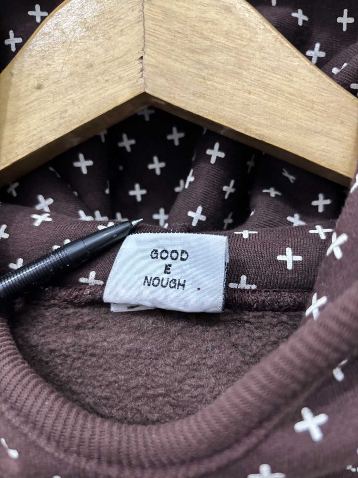 GOODENOUGH Vintage Goodenough 2000 shasiko pattern hoodie Size US L / EU 52-54 / 3 - 7 Thumbnail