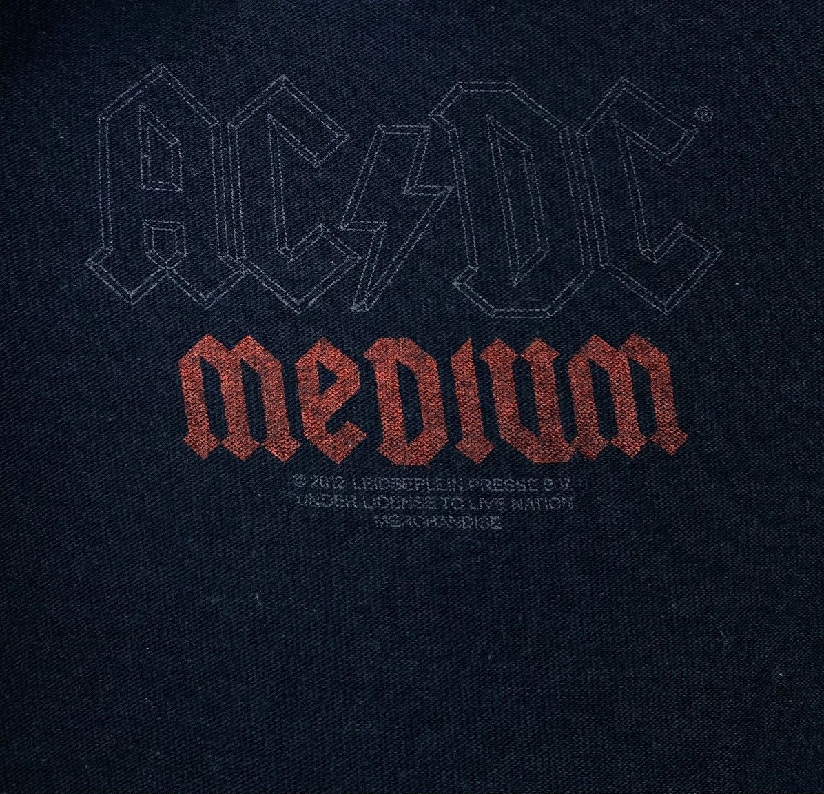 Band Tees AC/DC 74 Jailbreak 2012 Rock Band T-Shirt Size M Top Black Size US M / EU 48-50 / 2 - 9 Thumbnail
