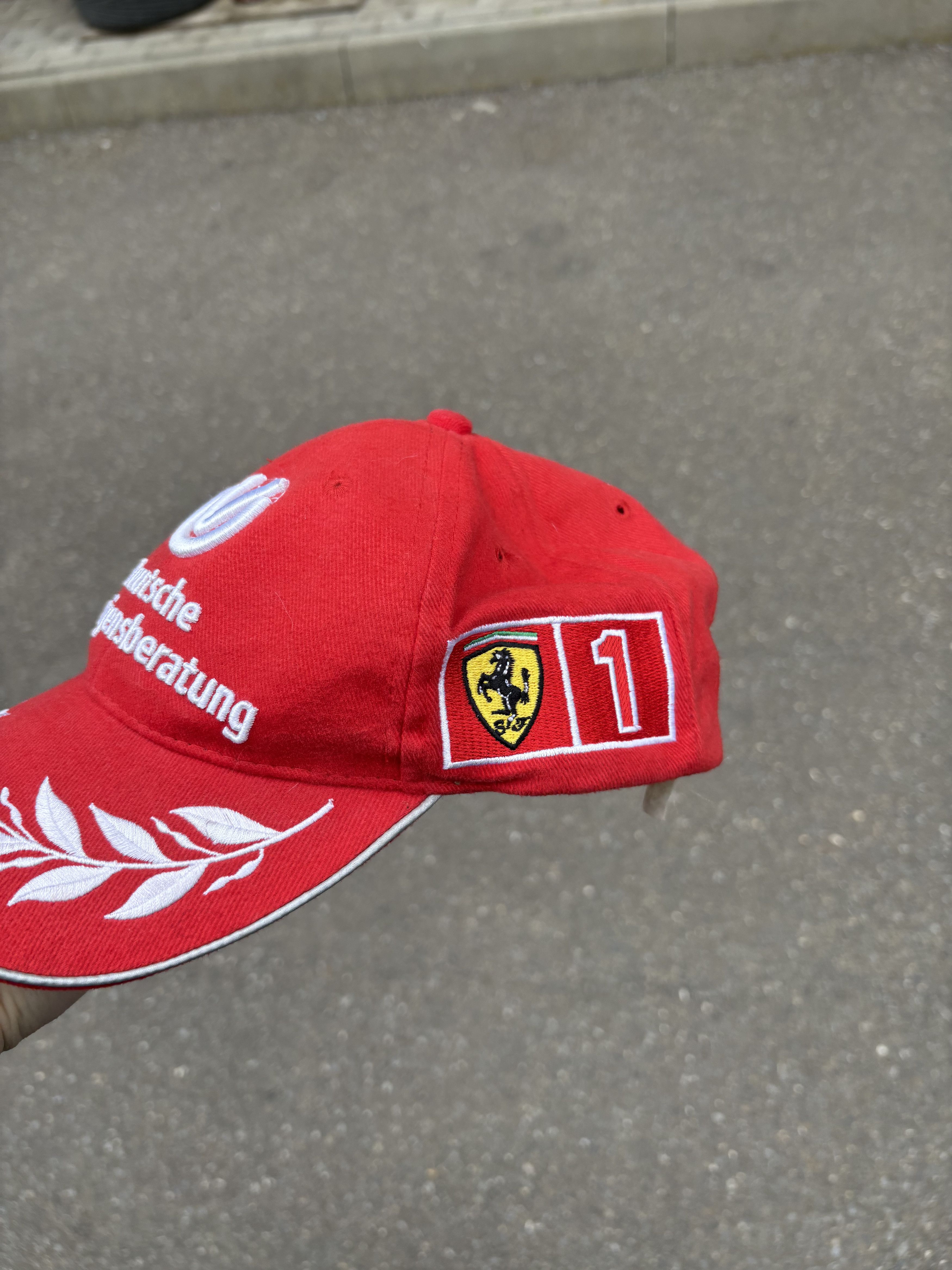 Ferrari × Formula 1 × Vintage 2000 F1 World Champion Michael Schumacher Ferrari cap Size ONE SIZE - 3 Thumbnail
