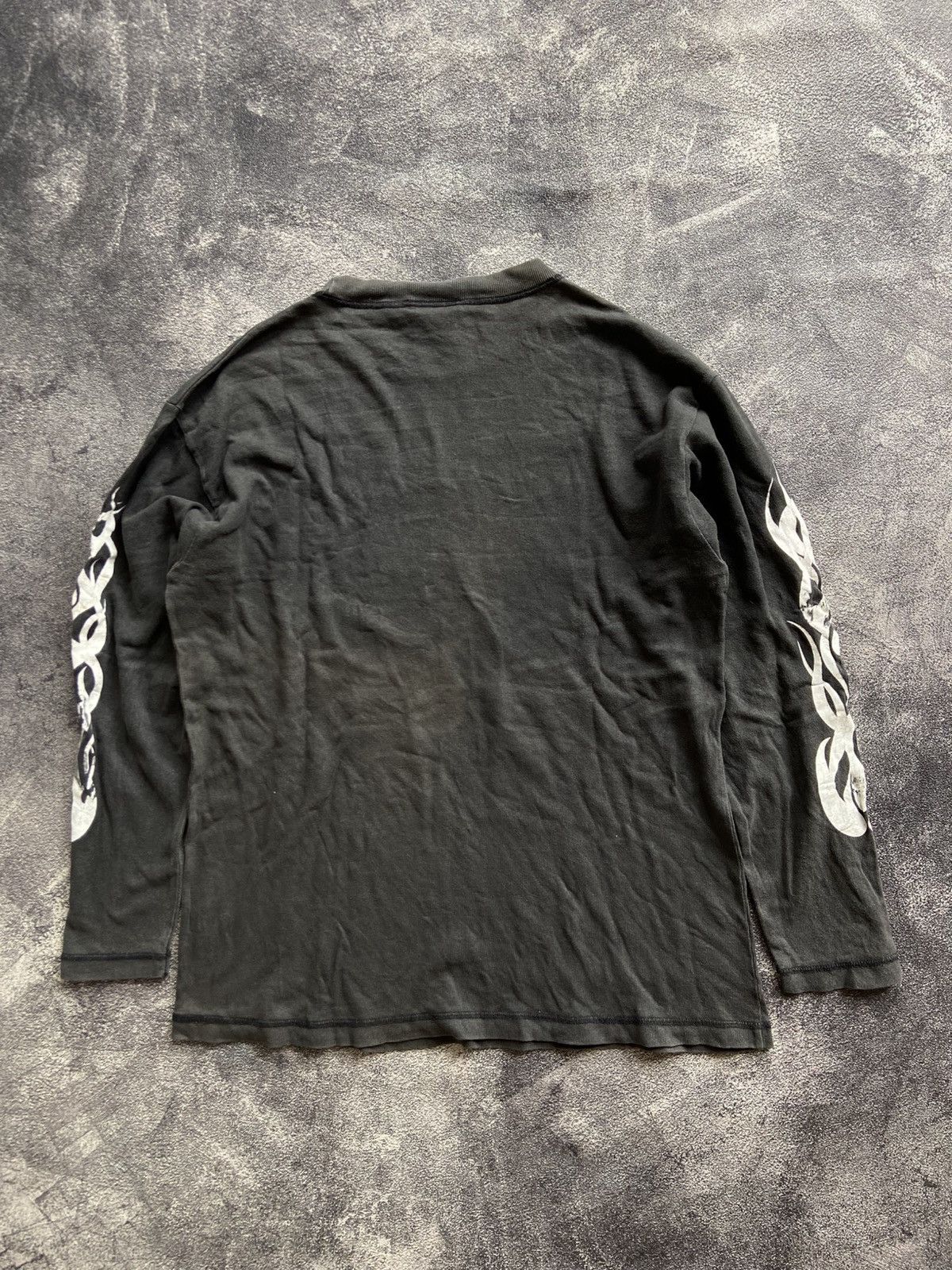 If Six Was Nine Vintage Classy Boy Flame Tribal Faded Thrashed Longsleeve Size US L / EU 52-54 / 3 - 8 Thumbnail