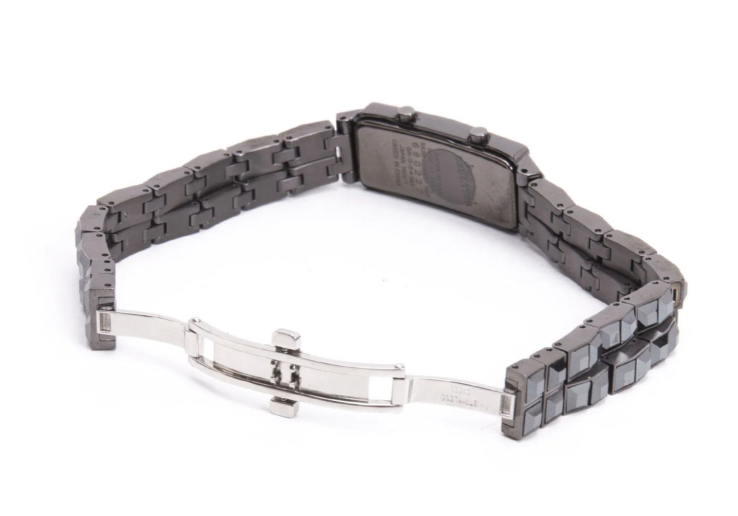 Jean Paul Gaultier Crystal Glass Decorated Watch in Black Size ONE SIZE - 3 Thumbnail