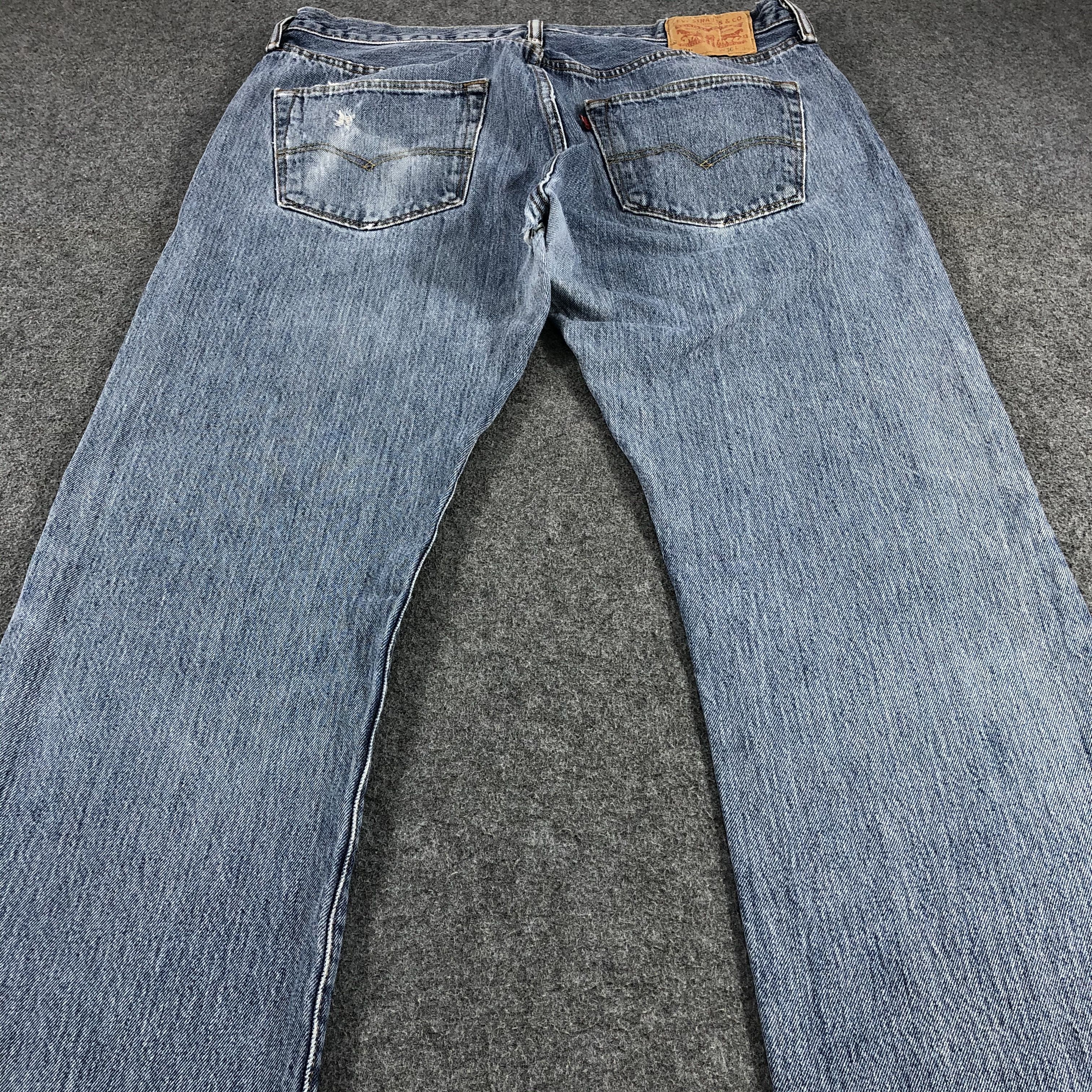 Levi's × Vintage Vintage Distress Levis 501 Jeans-JM1121 Size US 37 - 4 Thumbnail