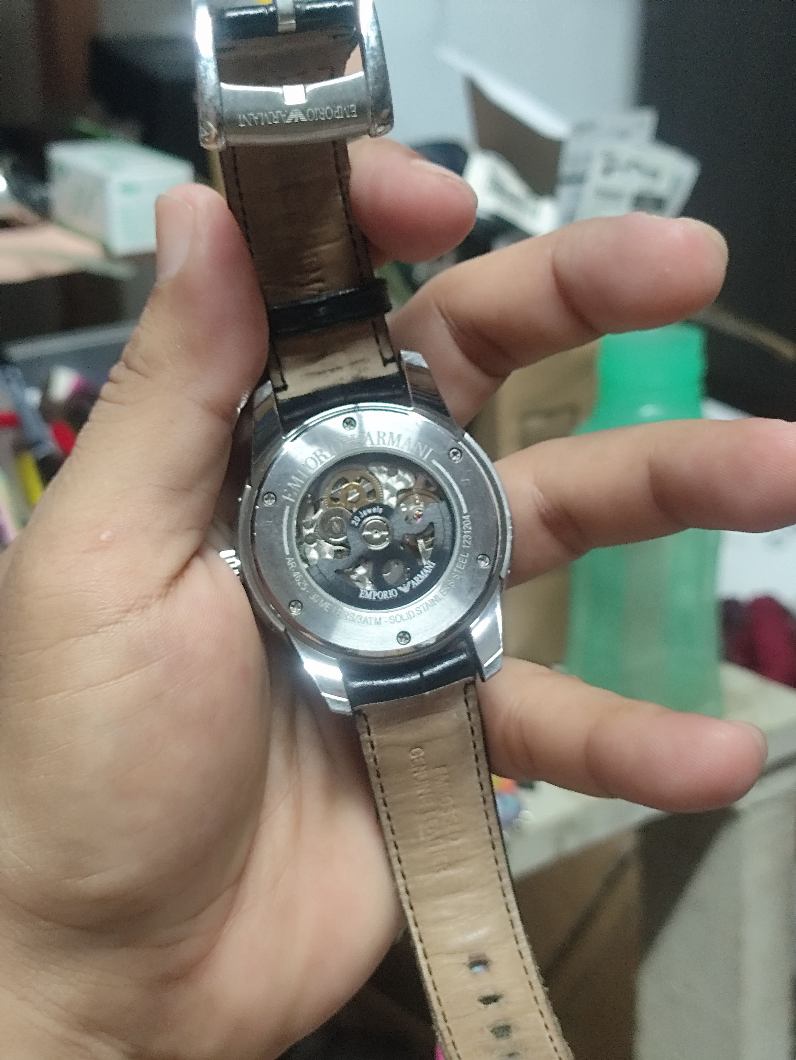 Emporio Armani × Vintage Luxury Vintage Emporio Armani WATCH AUTOMATIC ENGINE Size ONE SIZE - 9 Thumbnail