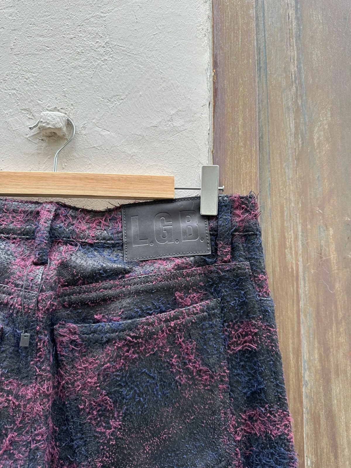 Le Grande Bleu (L.G.B.) LGB tweed leather pants Size US 31 - 5 Thumbnail