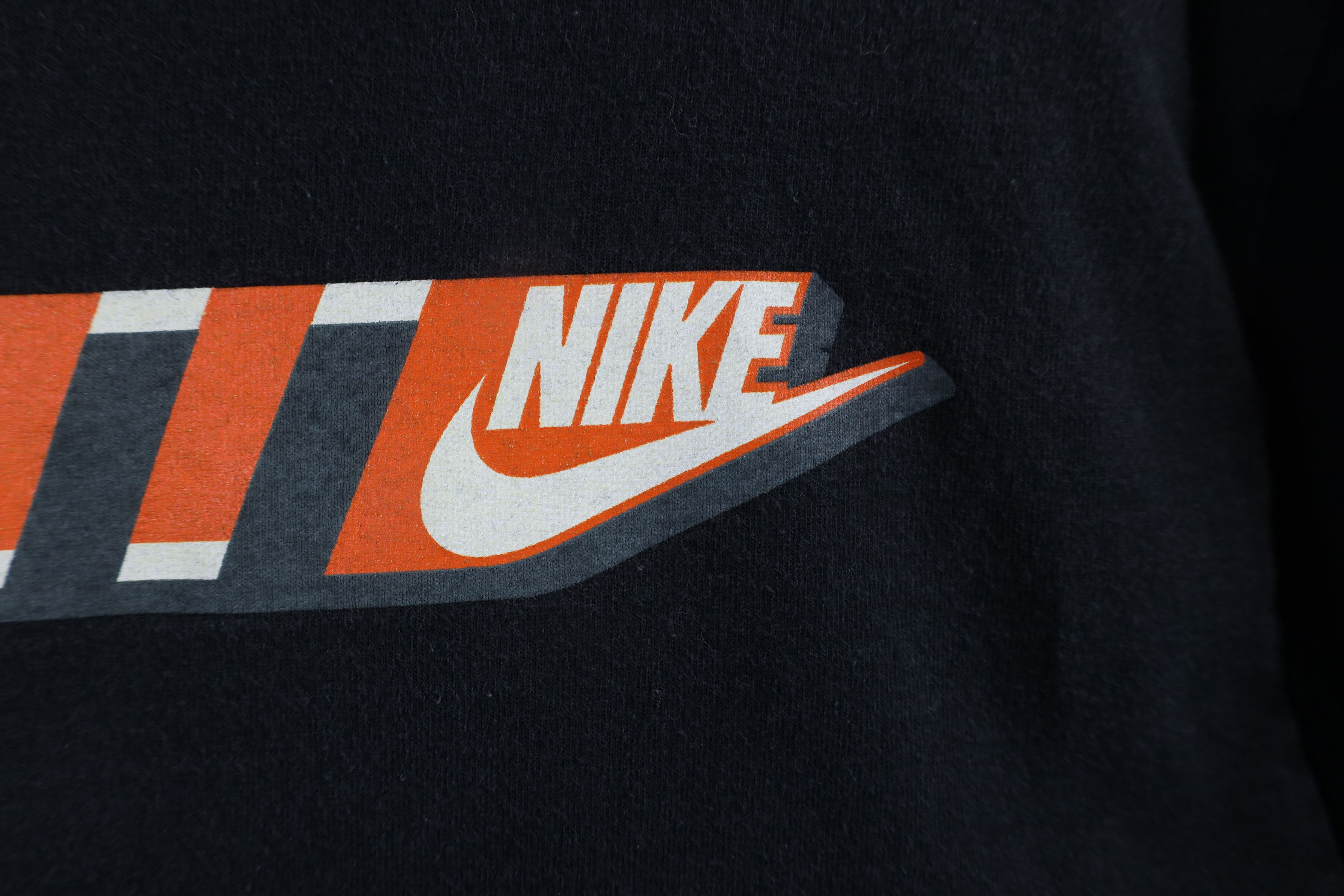 Nike × Vintage Vintage Nike Out Travis Scott Block Swoosh T-Shirt Black Size US XL / EU 56 / 4 - 5 Thumbnail