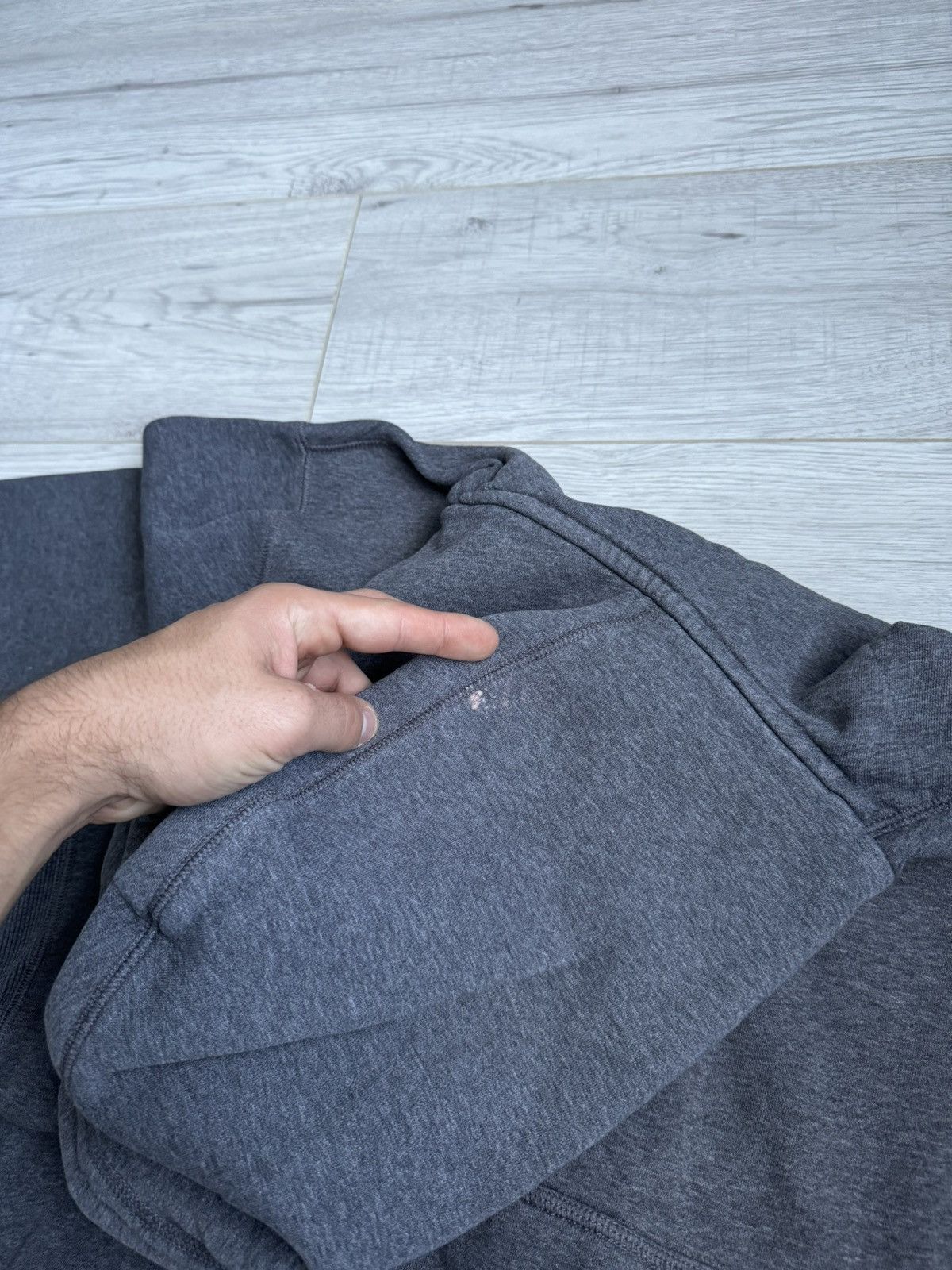 Nike × Vintage Vintage Oversized Hoodie Nike Logo Swoosh Size US XXL / EU 58 / 5 - 5 Thumbnail