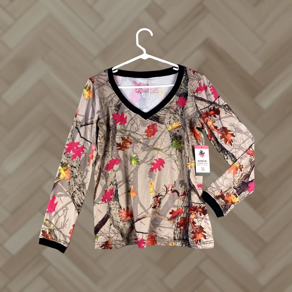 Vintage Angel Ranch Shirt Womens Long Sleeve Dri-Fit Charge Workout Hot Leaf/35-60 Size M / US 6-8 / IT 42-44 - 1 Thumbnail