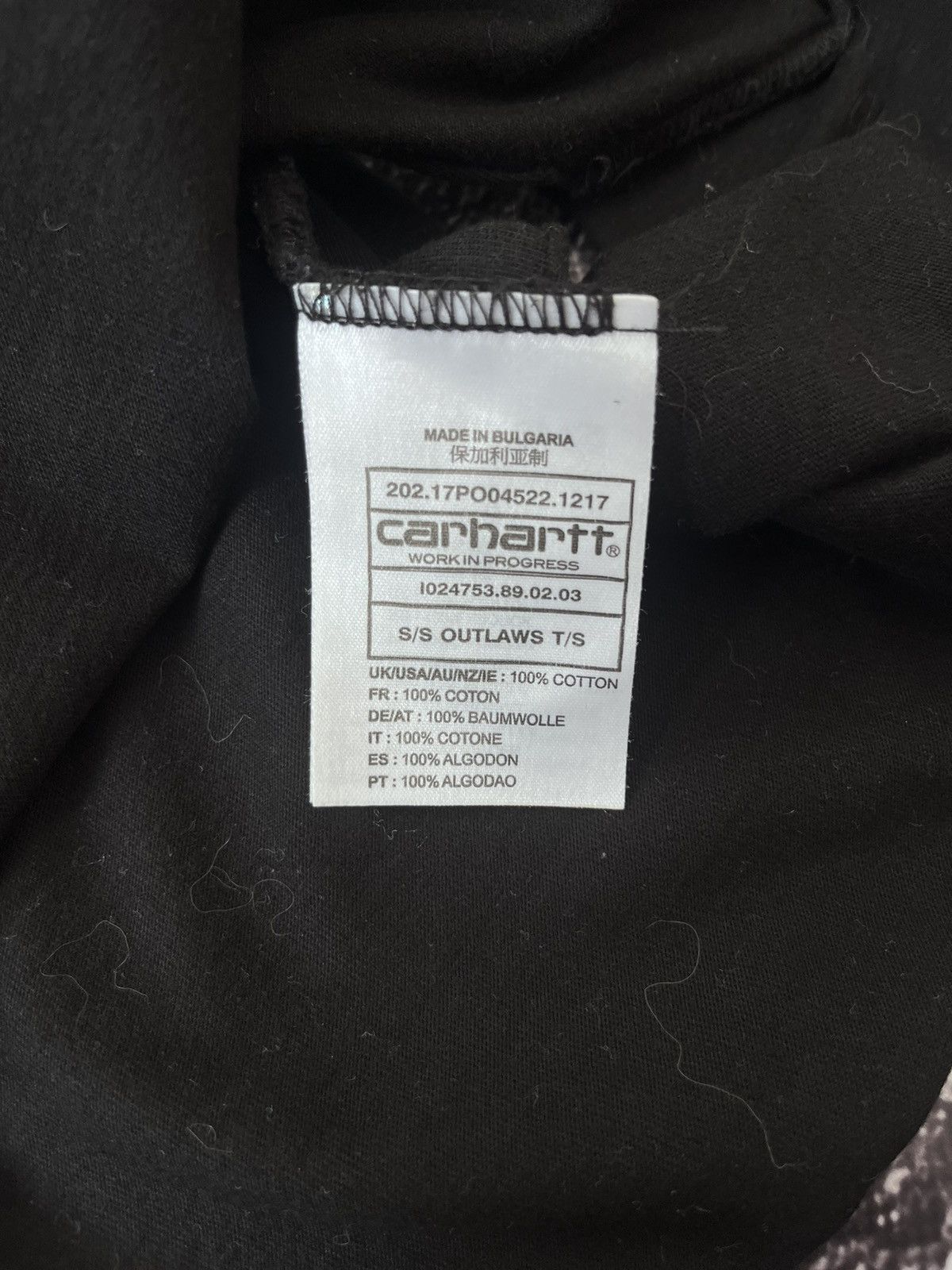 Carhartt Rare Carhartt Outlaws Logo T Shirt M Size US M / EU 48-50 / 2 - 5 Thumbnail