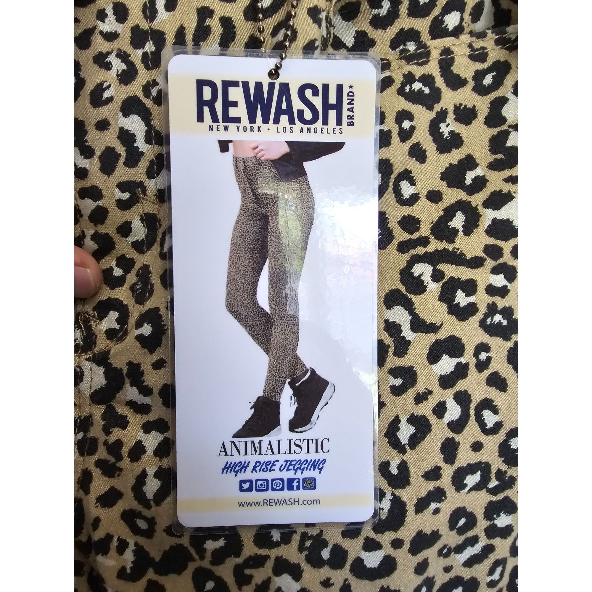 Other Rewash Animalistic leopard High Rise Jegging W29 L27 Comfor Size 29" - 4 Thumbnail