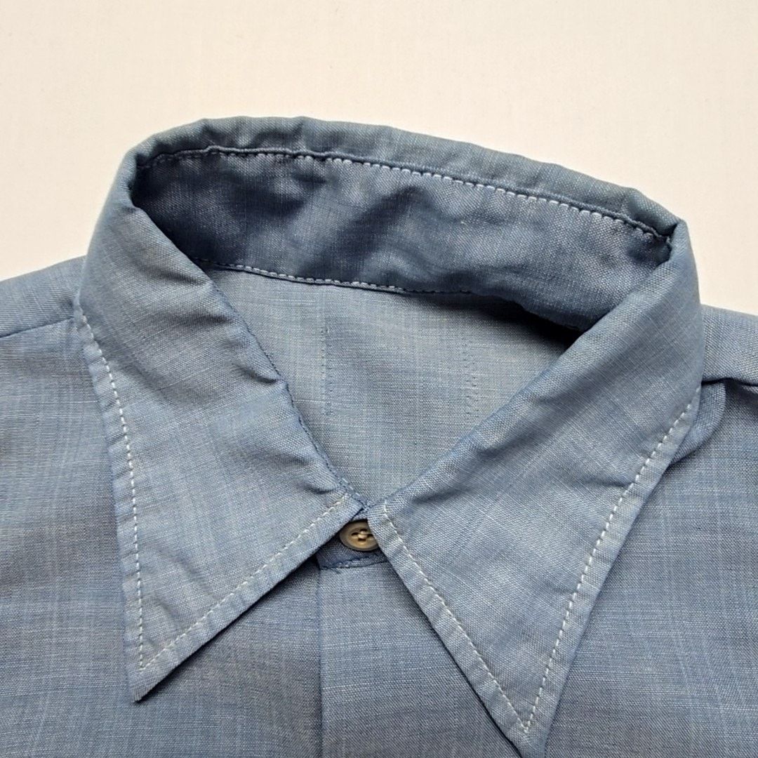 Vintage Vintage Western Embroidered Shirt Blue Cowboy L Button Up Size L / US 10 / IT 46 - 8 Thumbnail