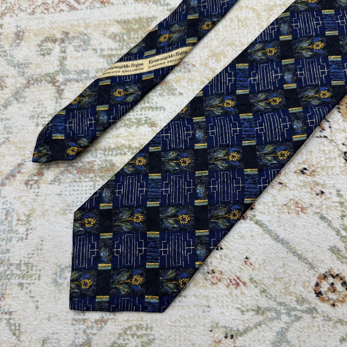 Ermenegildo Zegna Vintage Ermenegildo Zegna Tie Silk Y2K 90s USA Size ONE SIZE - 3 Thumbnail