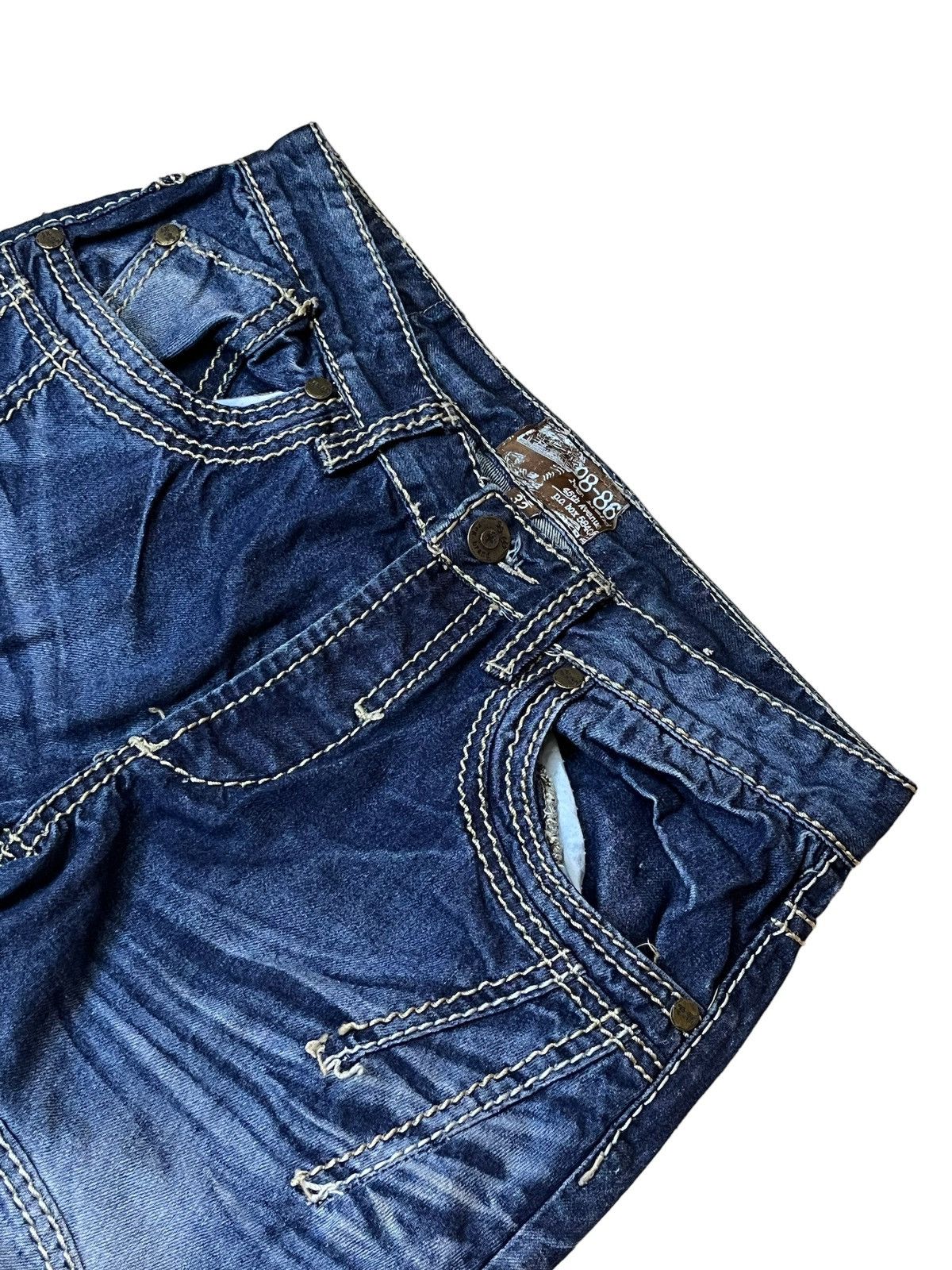Japanese Brand SICK🔥JAPANESE BRAND REG 98-86 STYLE JEANS Size US 32 / EU 48 - 5 Thumbnail