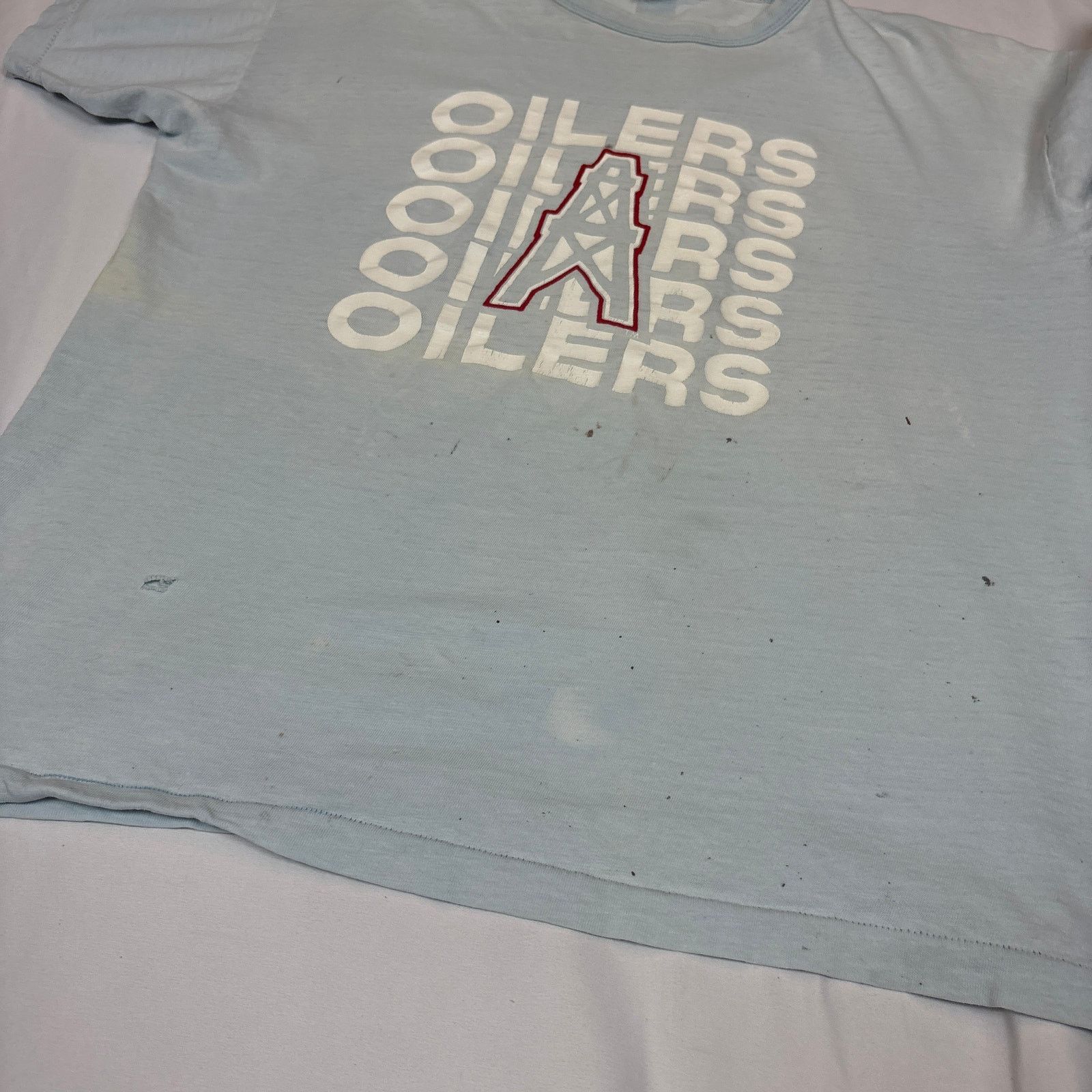 Champion Vintage 70s 80s Champion Houston Oilers Shirt XL Size US XL / EU 56 / 4 - 11 Thumbnail
