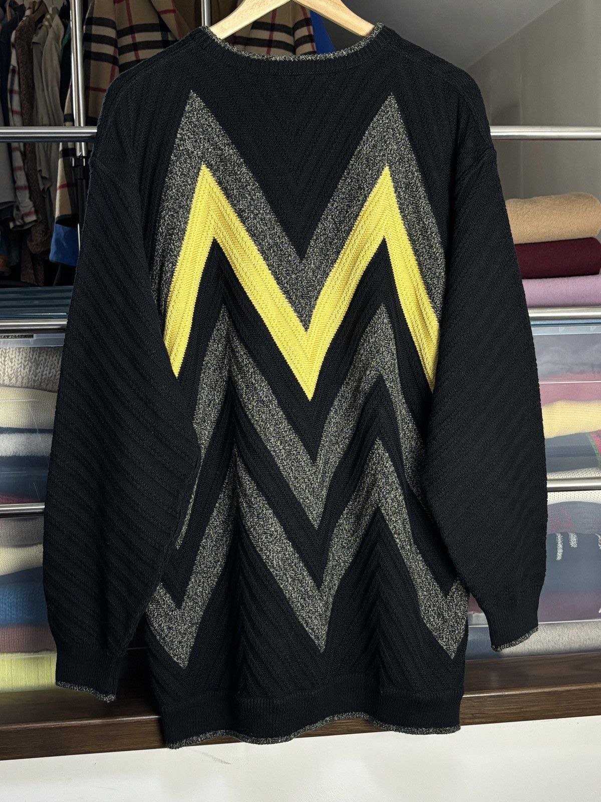 Carlo Colucci Carlo Colucci Vintage Knit Sweater Geometric Pattern Size US XL / EU 56 / 4 - 4 Thumbnail