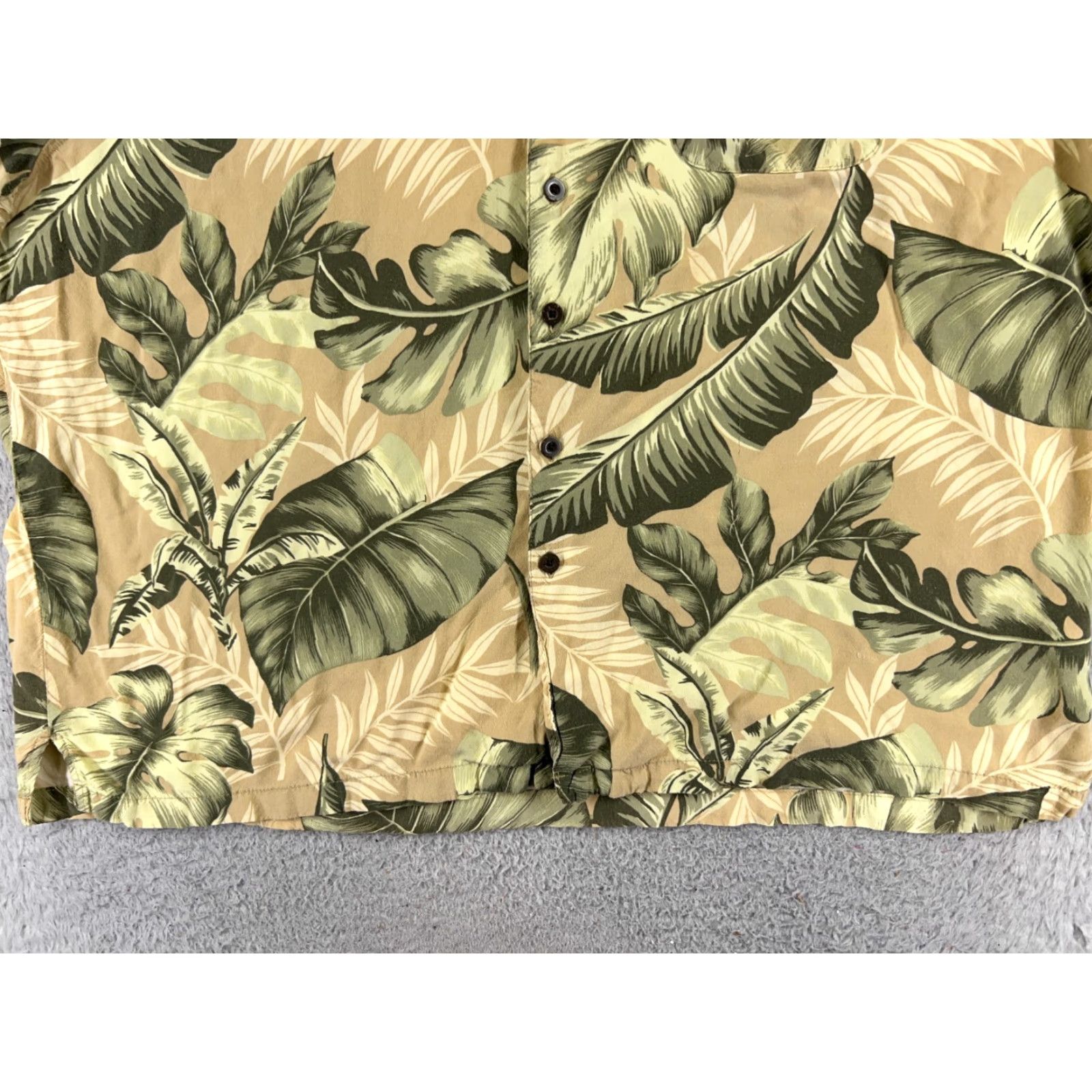 Panama Jack VINTAGE Panama Jack Shirt Adult 3XL XXXL Yellow Green Floral Palm Leaf Rayon Hawaiian Size US XXL / EU 58 / 5 - 5 Thumbnail