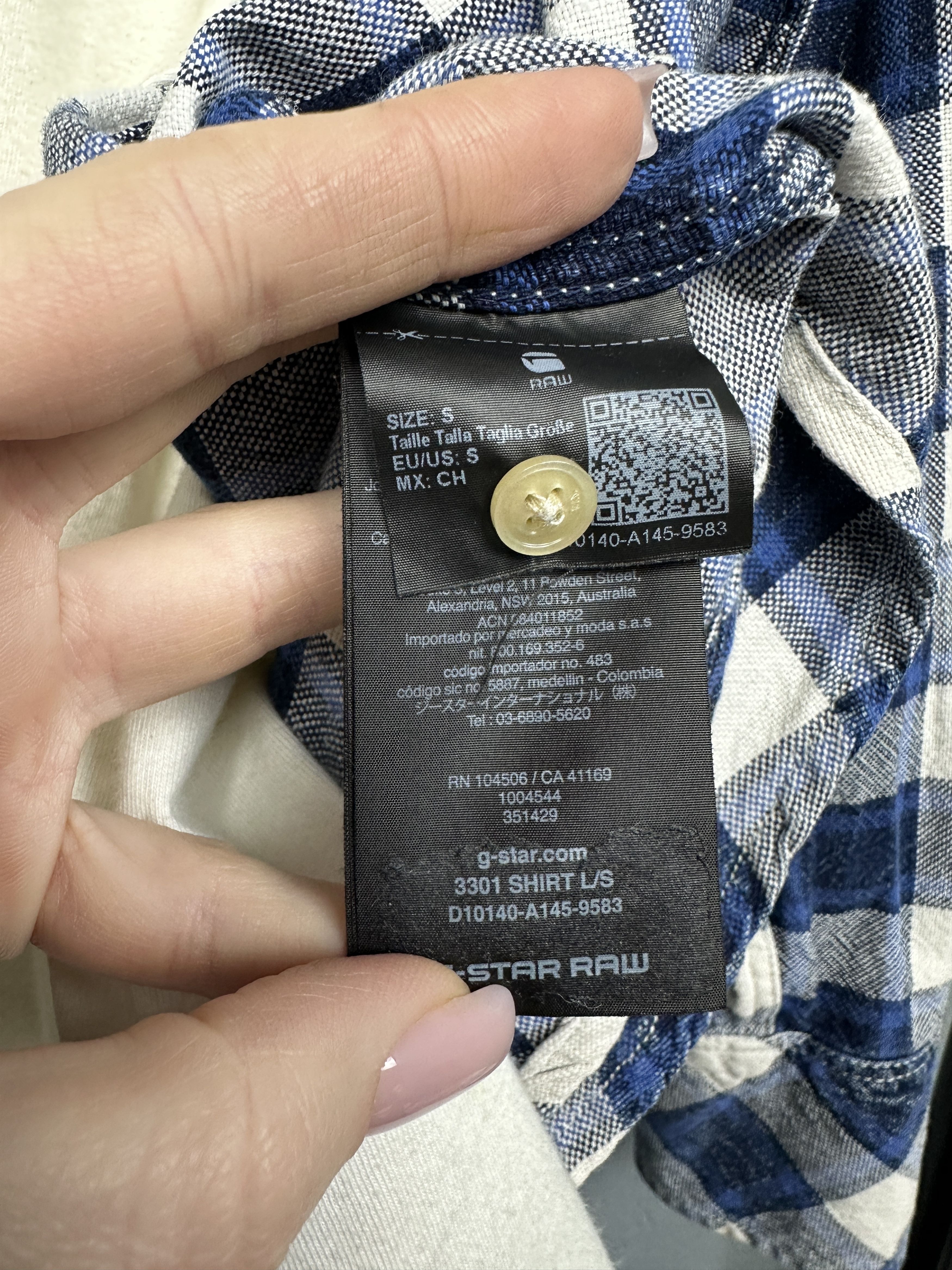 G-Star G Star Raw 3301 Mens Flannel Plaid Shirt Size US S / EU 44-46 / 1 - 4 Thumbnail
