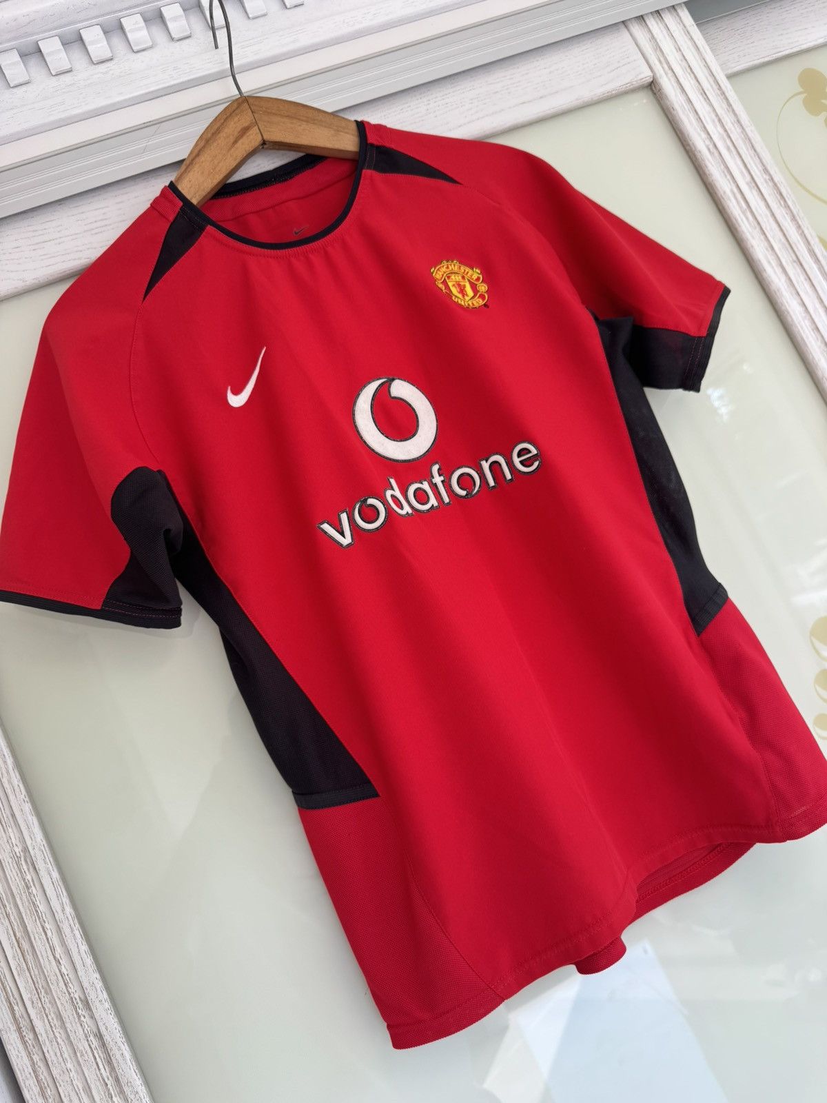 Nike Manchester United 2002-2004 Home Soccer Jersey Football Kit Size US XS / EU 42 / 0 - 4 Thumbnail