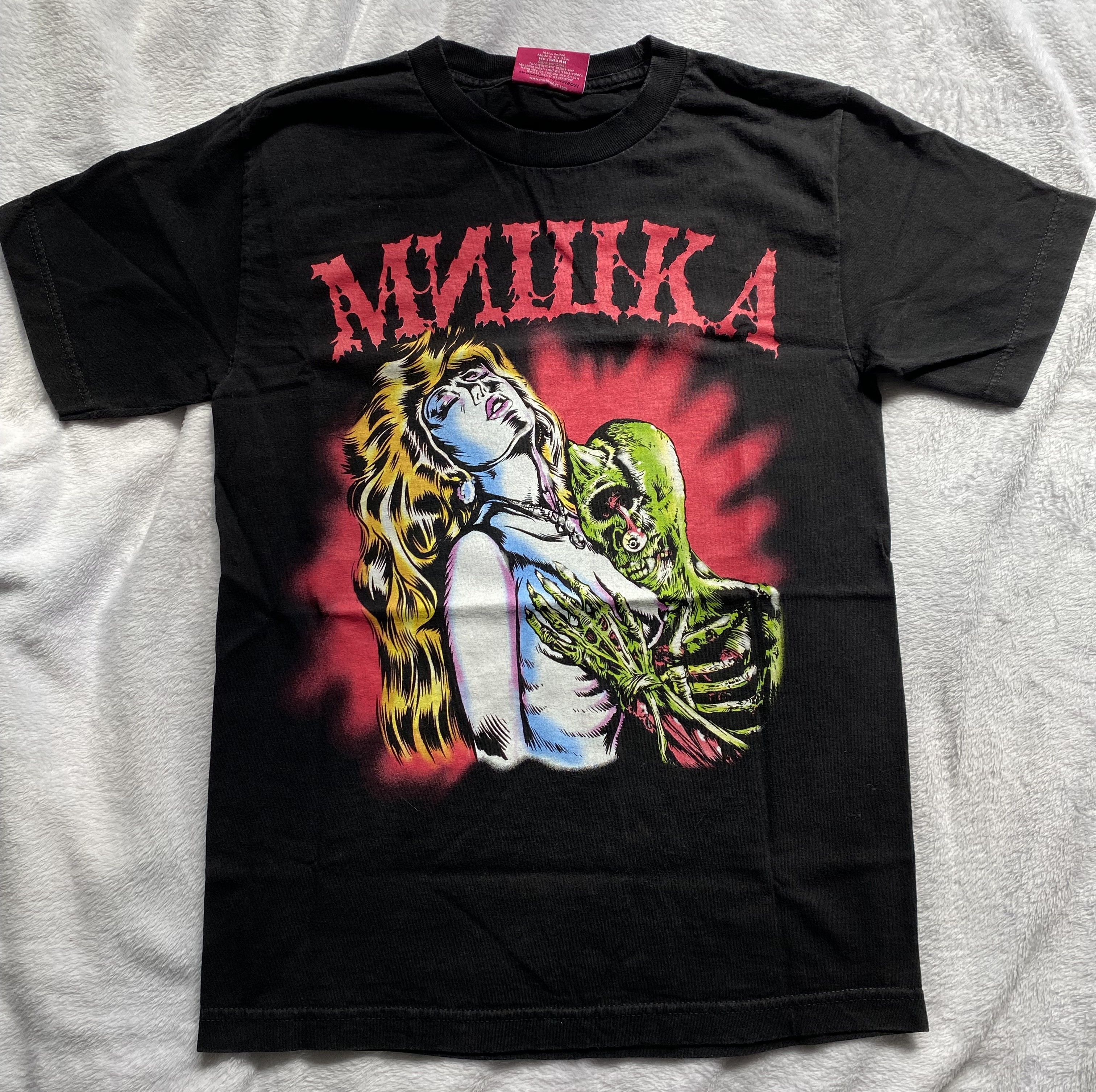 image of Mishka Mnwka X Lamour Supreme Cyco Necro T Shirt in Black, Men's (Size Small)