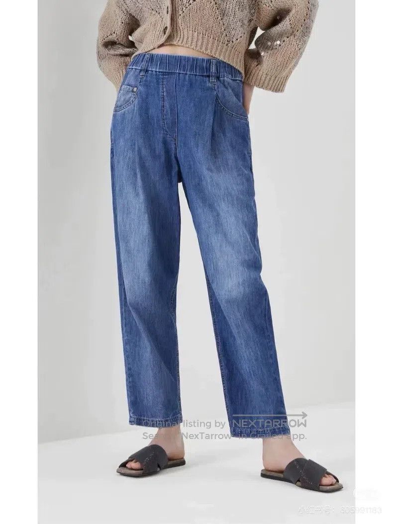 Brunello Cucinelli Brunello Cucinelli Cone Shape Five Pocket Long Pants Size 26" / US 2 / IT 38 - 1 Thumbnail