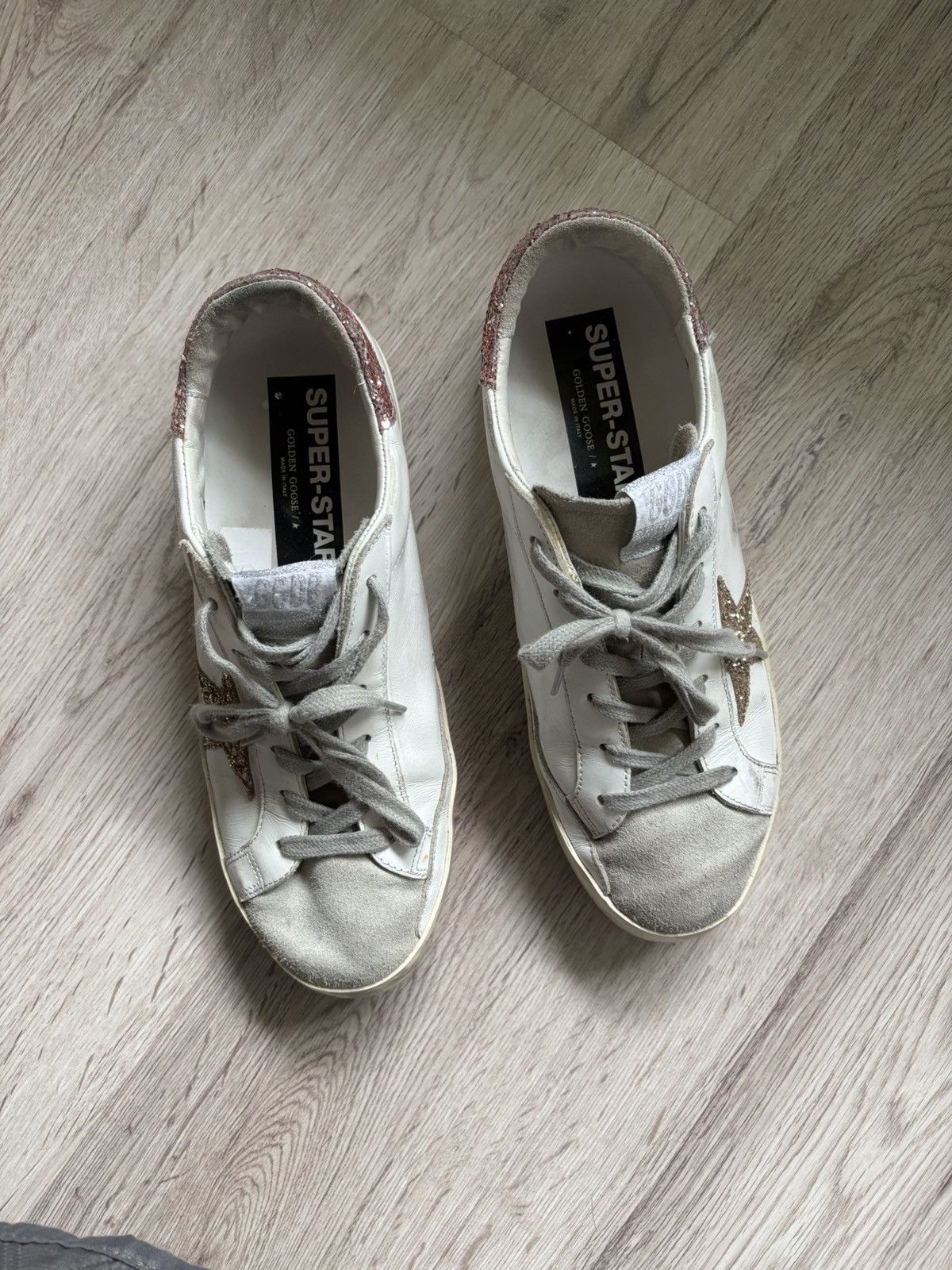 Golden Goose Golden Goose Super-star with Glitter Star EU41 US10 UK8 Size US 10 / IT 40 - 2 Thumbnail