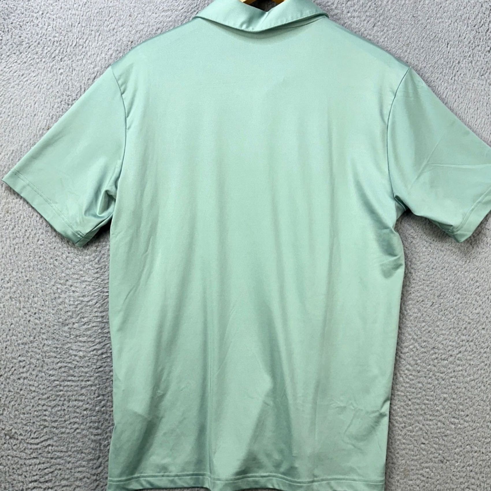 Adidas Adidas Golf Polo Shirt Men Medium Green Short Sleeve Solid Breathable 93% Polyester 7% Spandex EUC Size US M / EU 48-50 / 2 - 3 Thumbnail