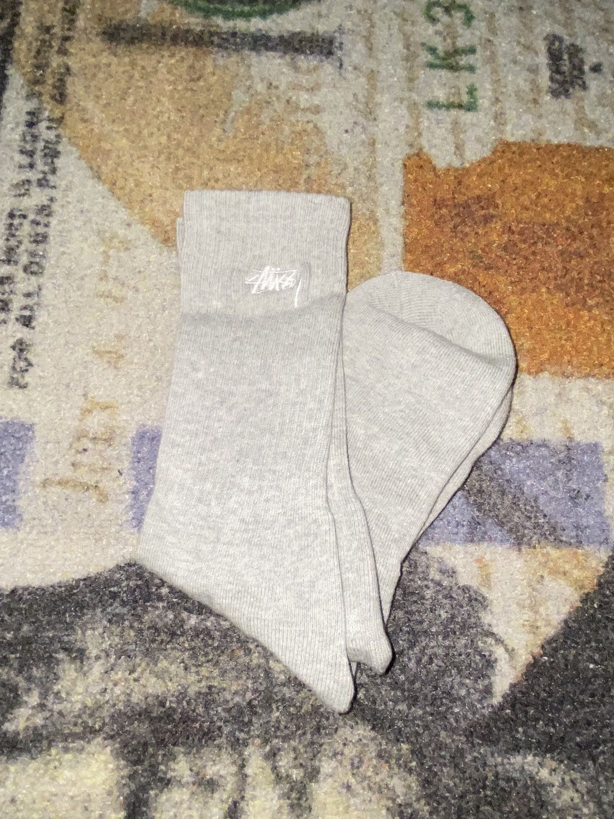 Stussy Stussy Embroidered Logo Cushion Crew Socks Size ONE SIZE - 1 Thumbnail