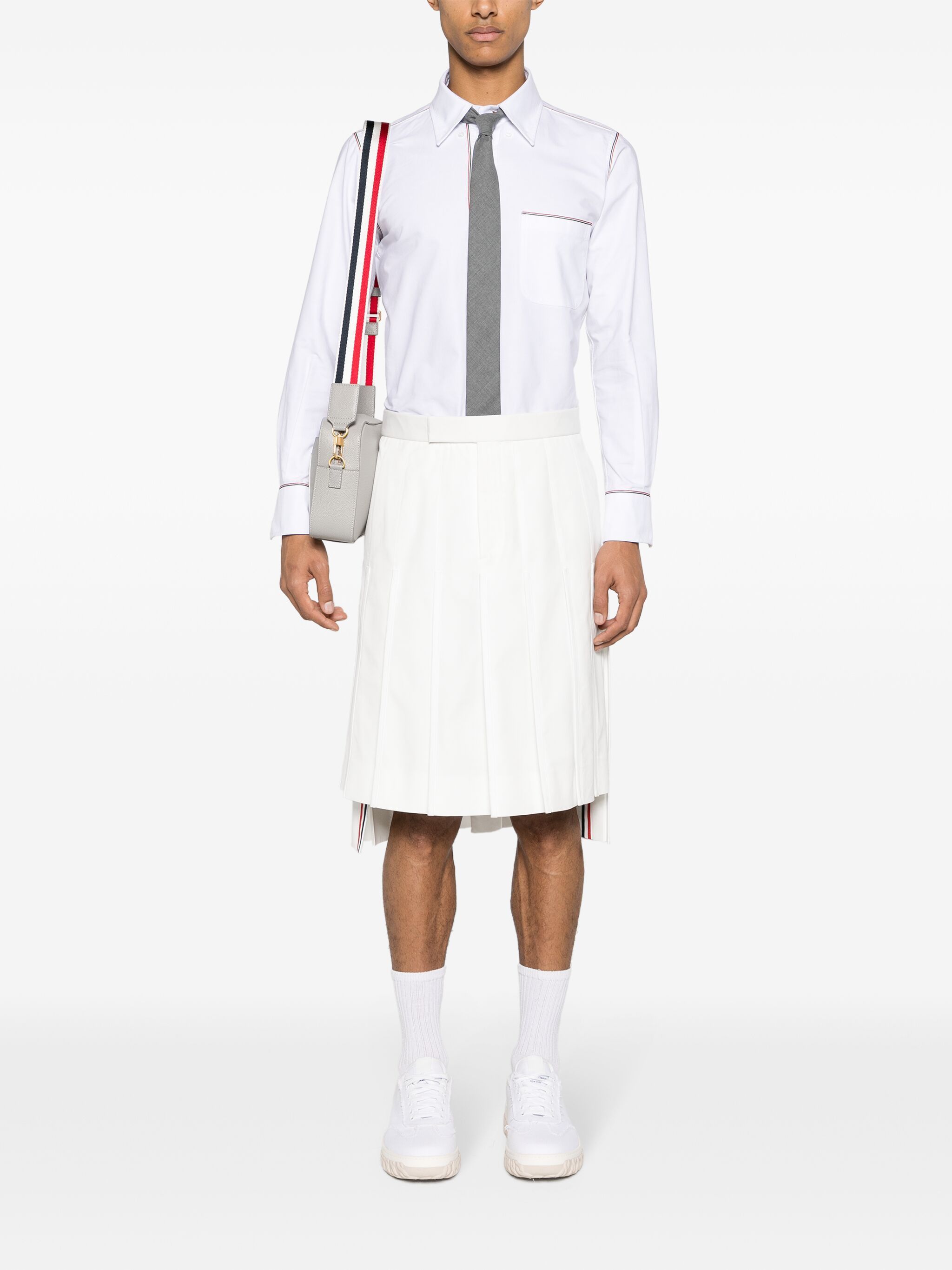 Thom Browne o1s22i1n1224 Button-down Shirt in White Size US M / EU 48-50 / 2 - 2 Thumbnail