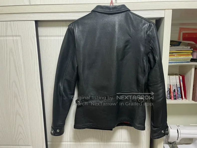 Schott Schott Leather jacket with lapels with thick leather Size US M / EU 48-50 / 2 - 2 Thumbnail