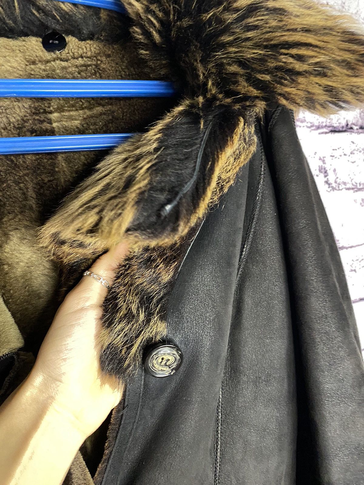 Other women's natural fur coat double-sided with belt vintage Size S / US 4 / IT 40 - 12 Thumbnail