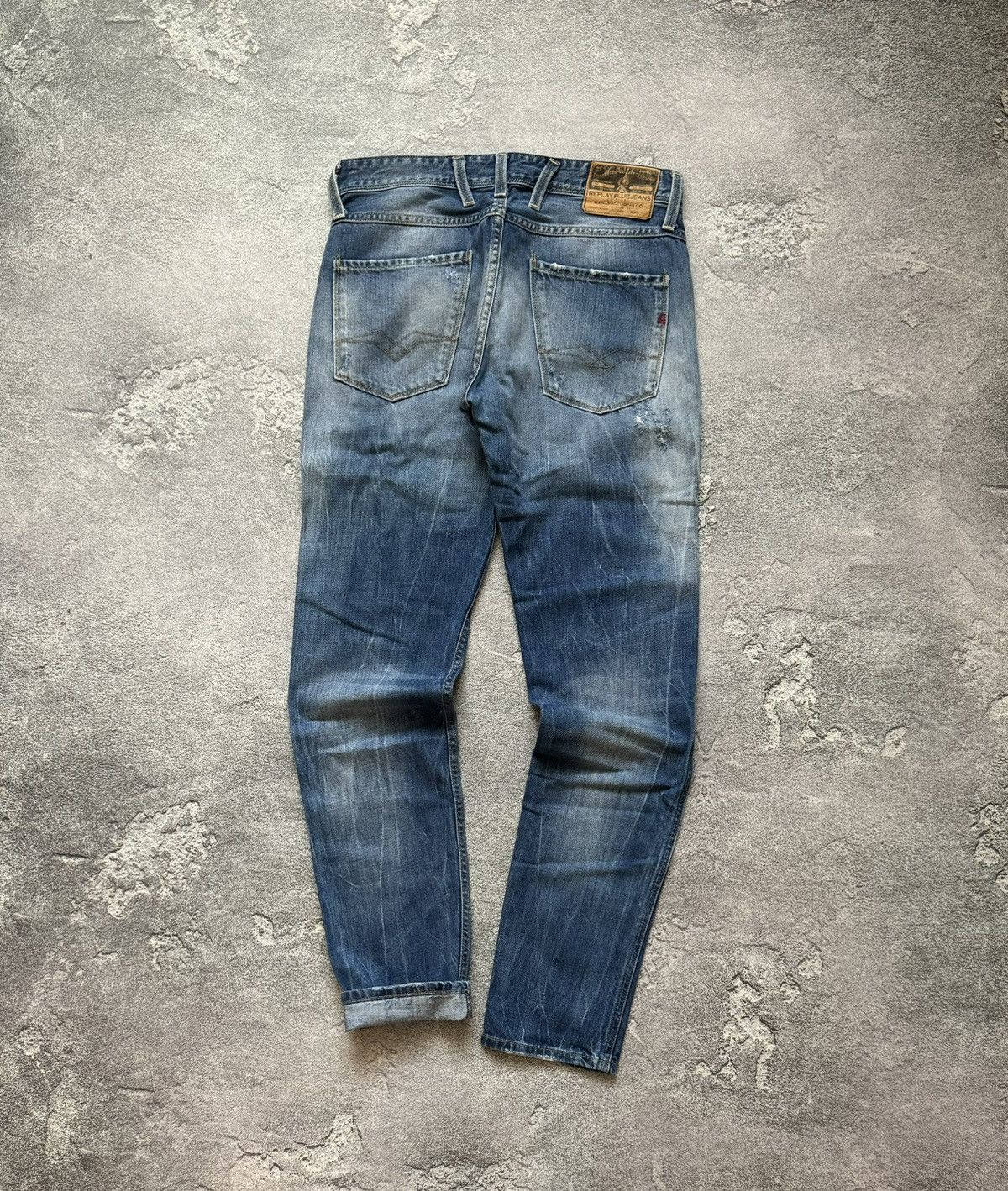 Replay × Vintage Replay 30/32 anbass Distressed denim pant trouser Jean chino Size US 30 / EU 46 - 12 Thumbnail