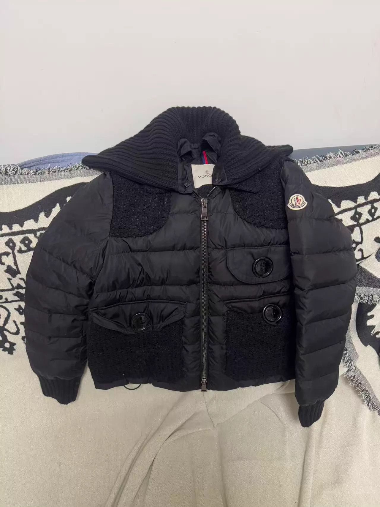 Moncler Moncler Coco Puffer Jacket Size 1 Removable Collar Size S / US 4 / IT 40 - 1 Thumbnail
