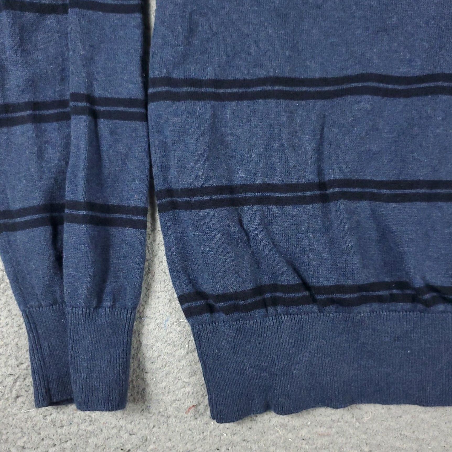 Nautica Nautica Blue Striped Sweater Mens Large Pullover Crew Neck Cotton Size US L / EU 52-54 / 3 - 3 Thumbnail