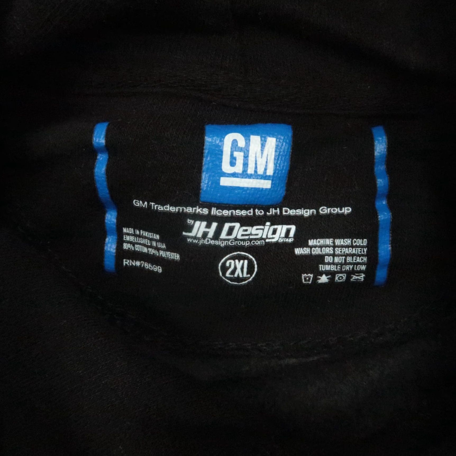 JH Design JH Design Hoodie Men XXL Black Pullover Corvette GM Pockets Racing Jeff Hamilton Size US XXL / EU 58 / 5 - 4 Thumbnail