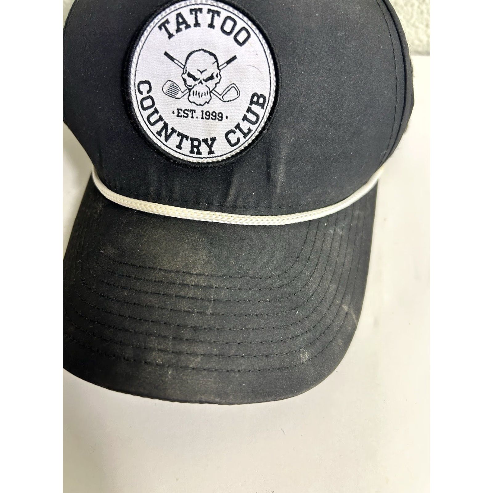 Vintage Tattoo Country Club SnapBack Baseball Hat Black Golf Adjustable Men Adult Adjustable Hat Size ONE SIZE - 4 Thumbnail
