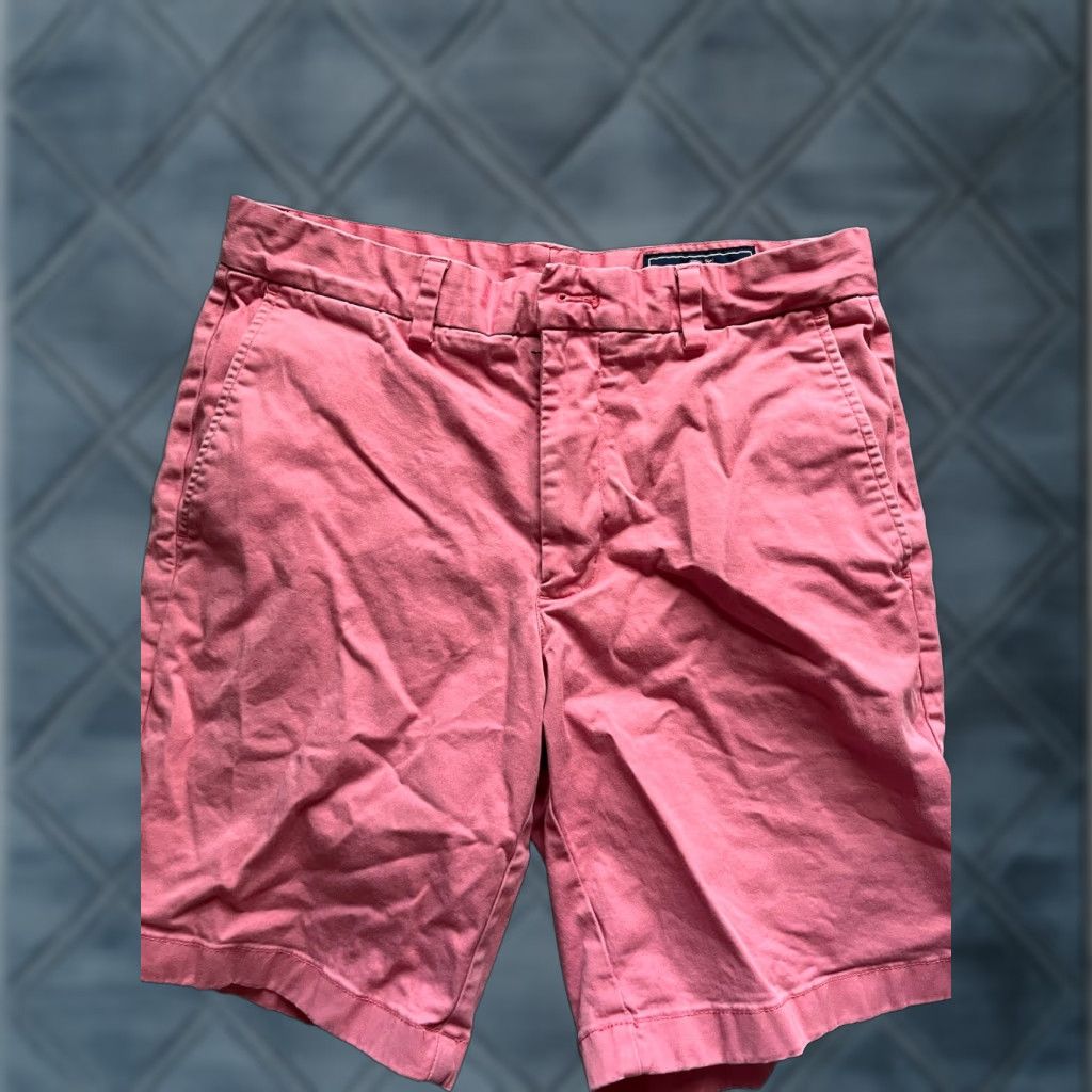 Vineyard Vines VINEYARD VINES Men's Chino Shorts 30" Inseam Pink Solid Logo Casual Summer Size US 30 / EU 46 - 1 Thumbnail