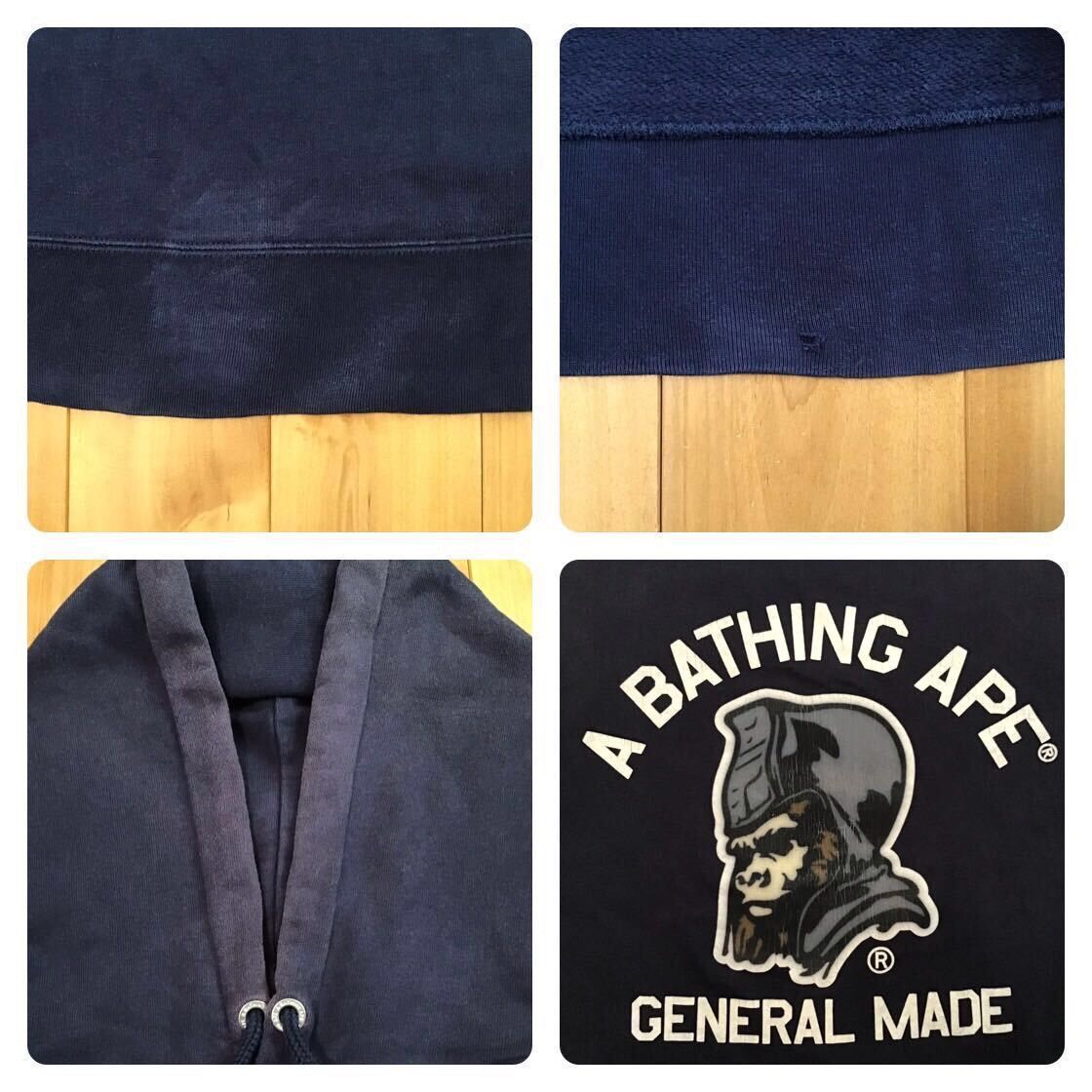 Bape BAPE General Logo pullover hoodie a bathing ape Size US M / EU 48-50 / 2 - 7 Thumbnail